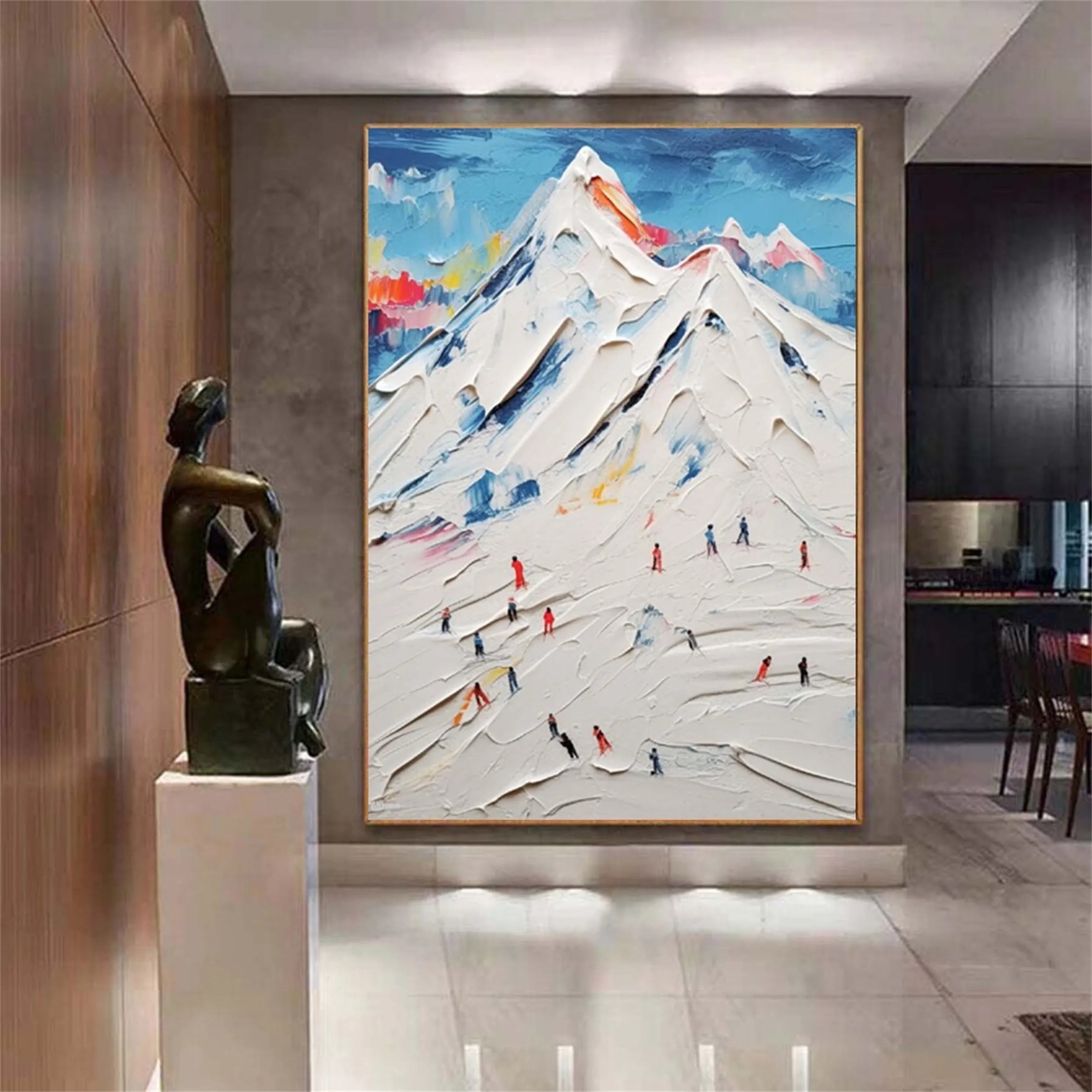 White Textured Minimalist Wall Art #WT164