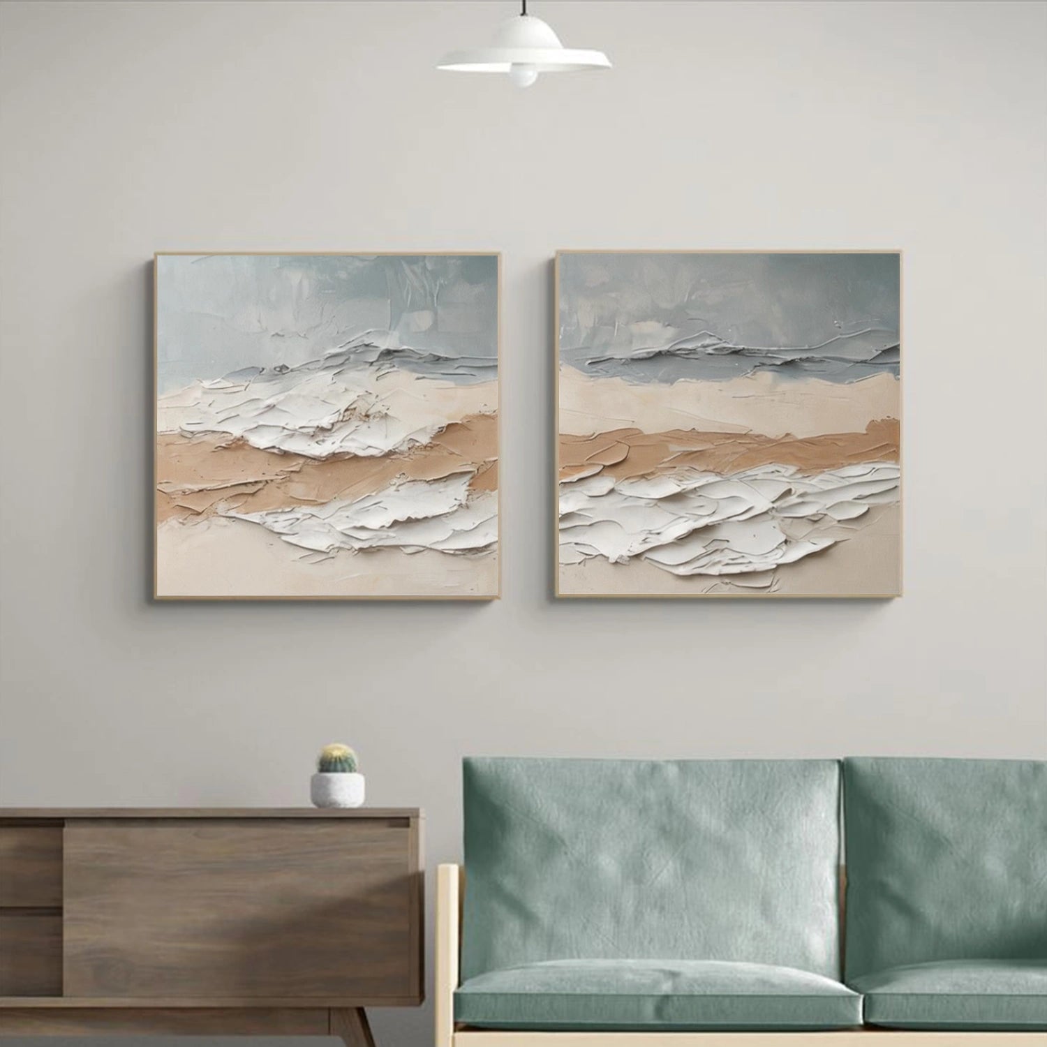 Abstract Textured Wall Art Set of 2 #AW234