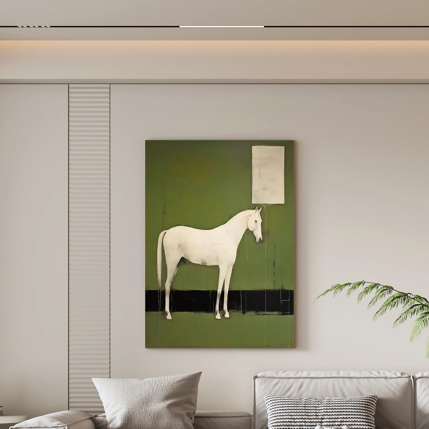 Abstract Animal Art Horse Wall Art #AT041