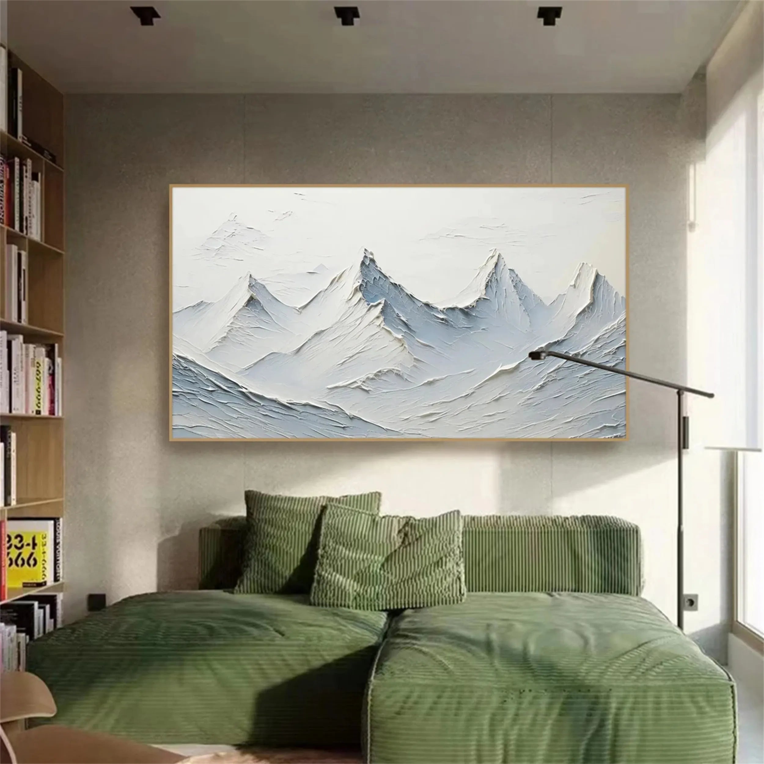 White Textured Minimalist Wall Art #WT123