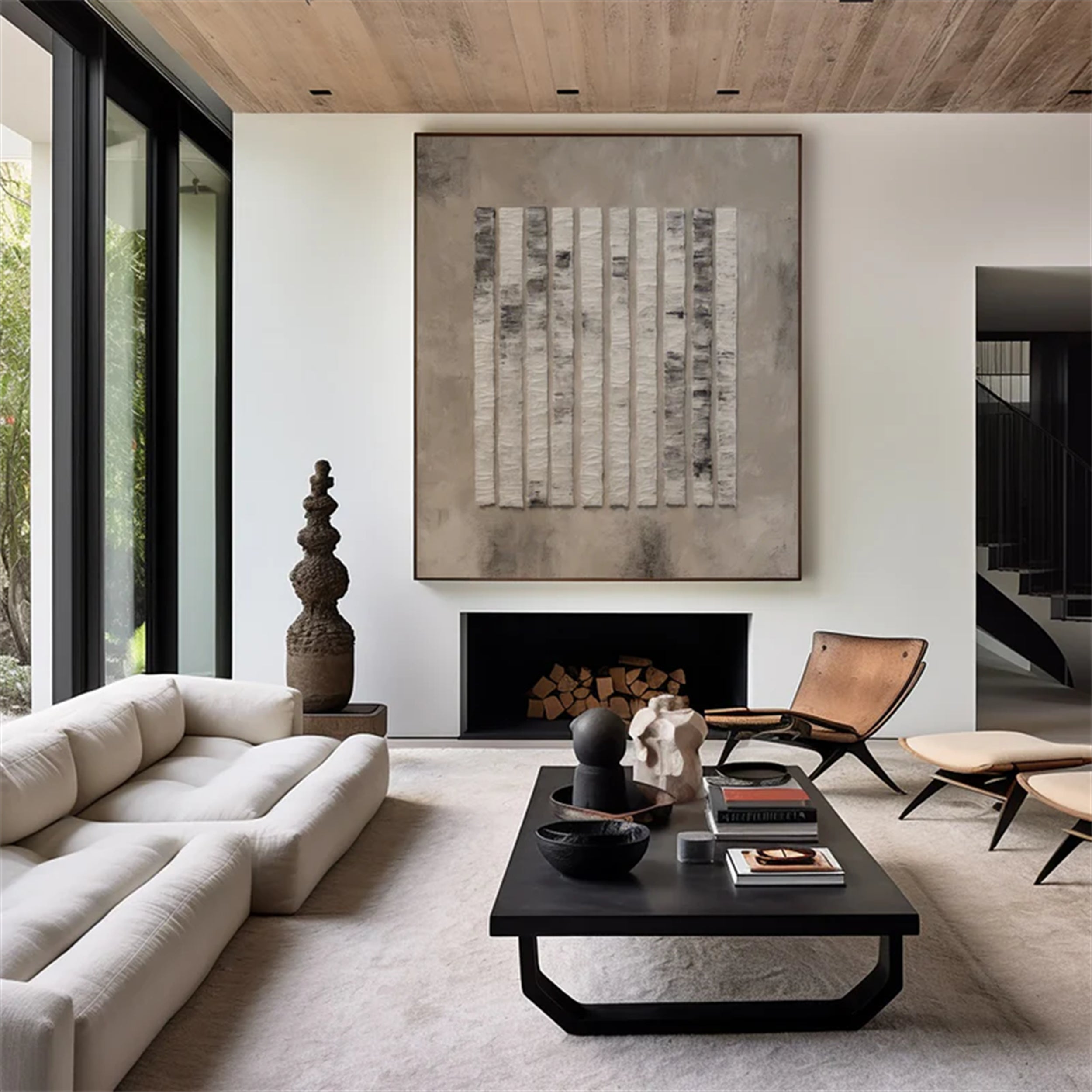 Wabi Sabi Abstract Wall Art #WA131