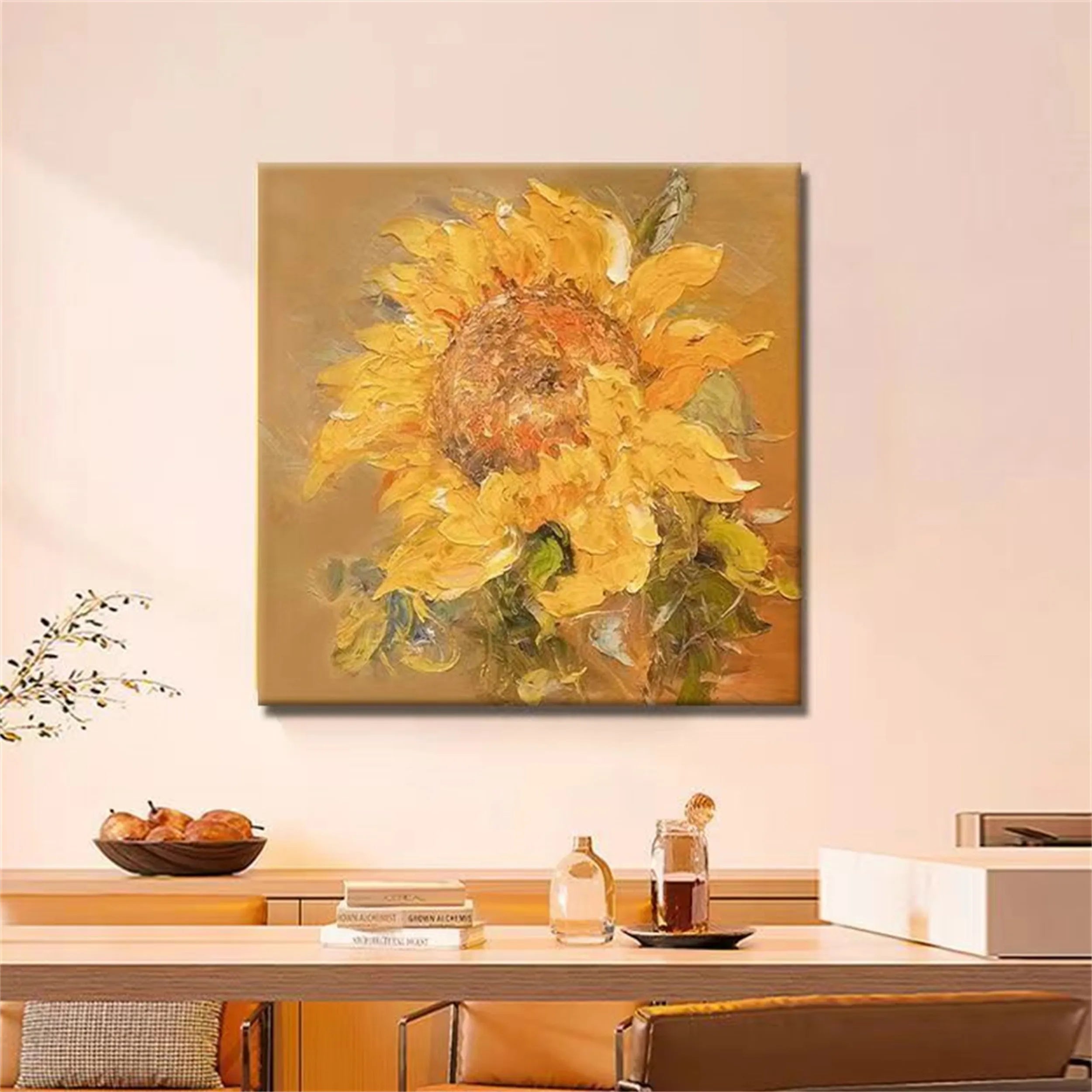 Colorful Tree And Flower Painting #TF049