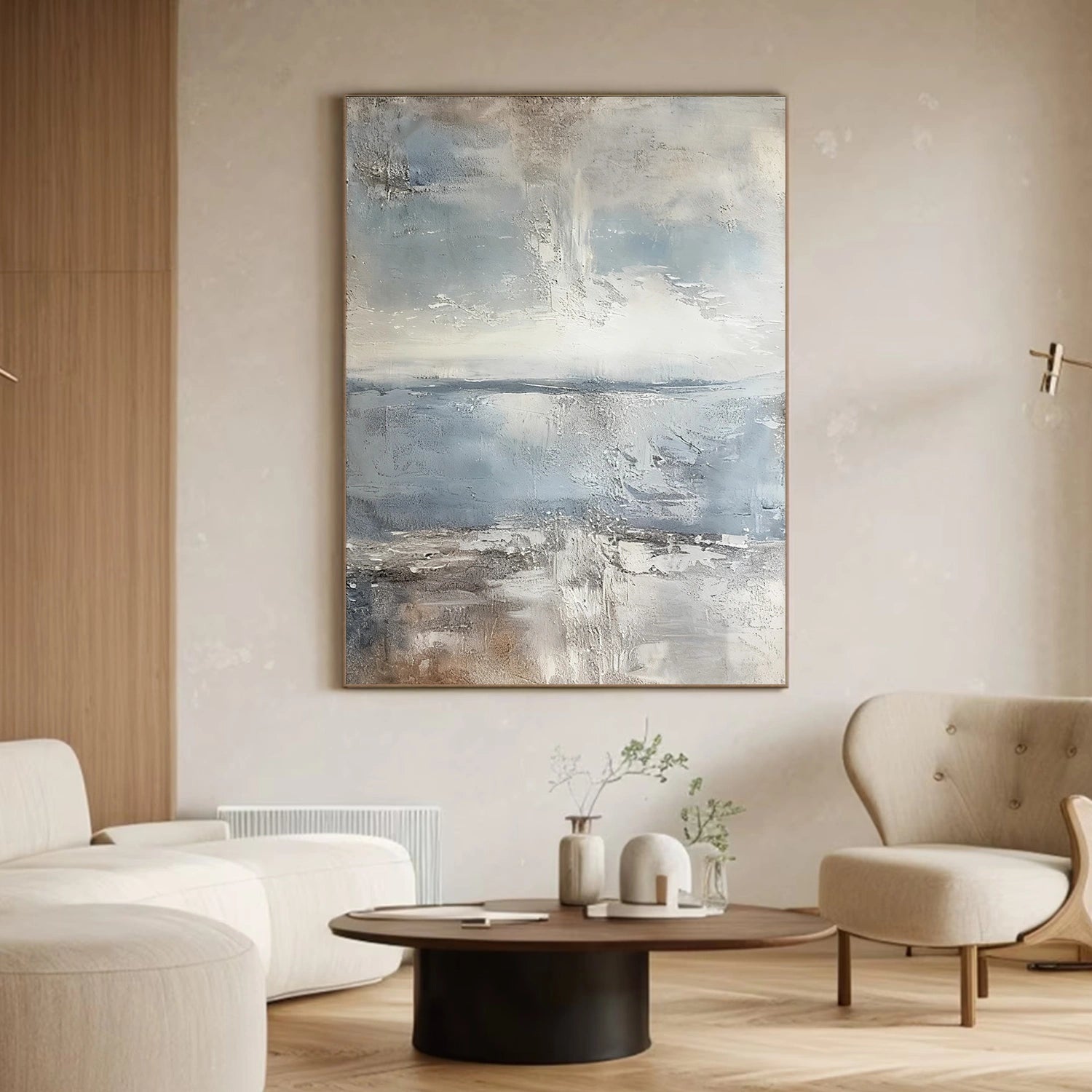 Wabi Sabi Abstract Textured Canvas Art #WA232