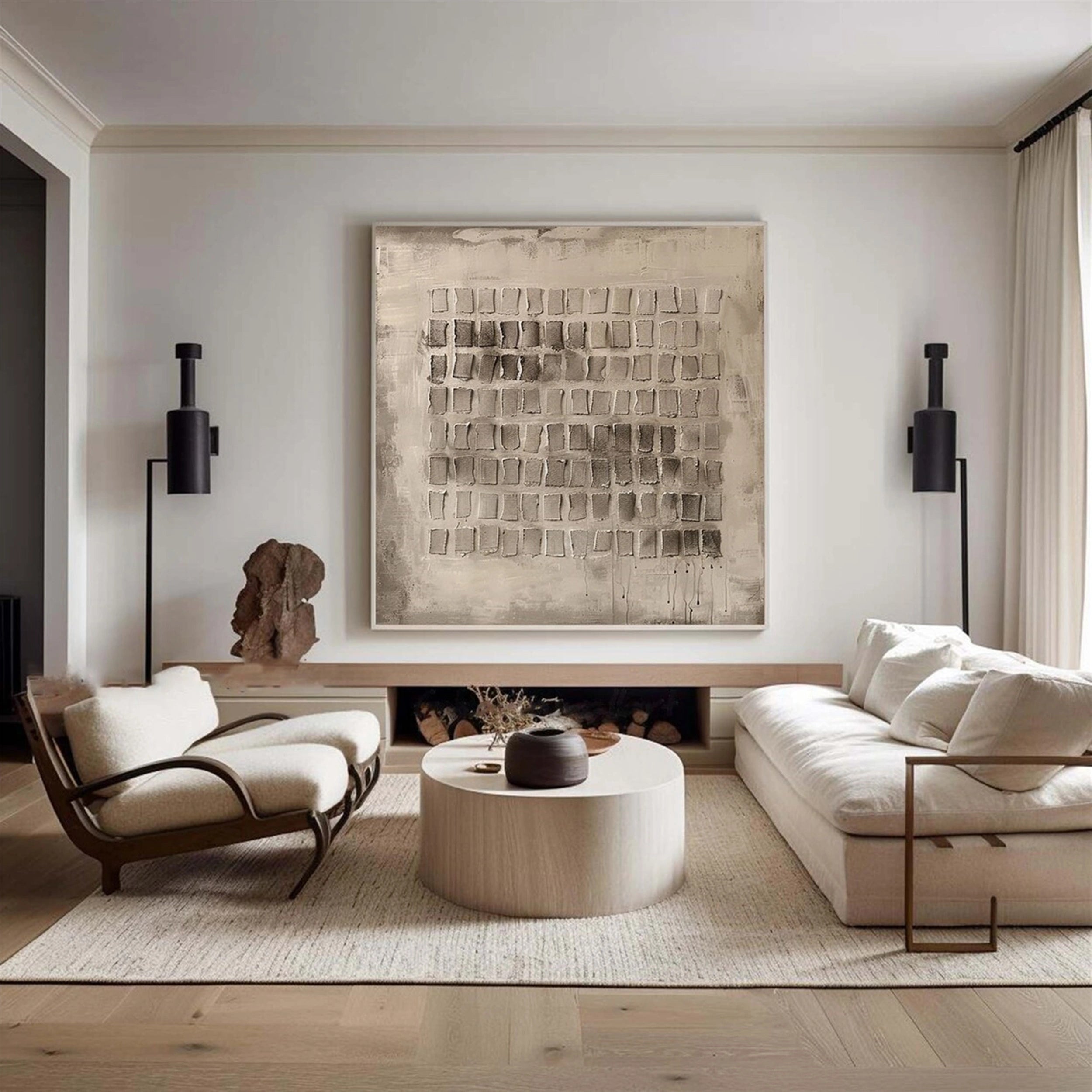 Wabi Sabi Abstract Wall Art #WA117