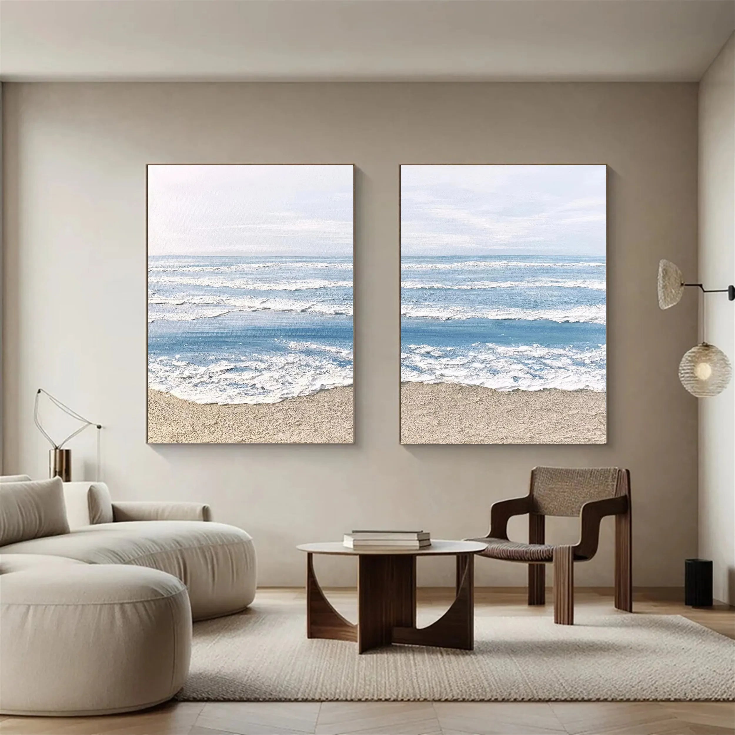 Sky And Ocean Painting Set of 2 #SO087