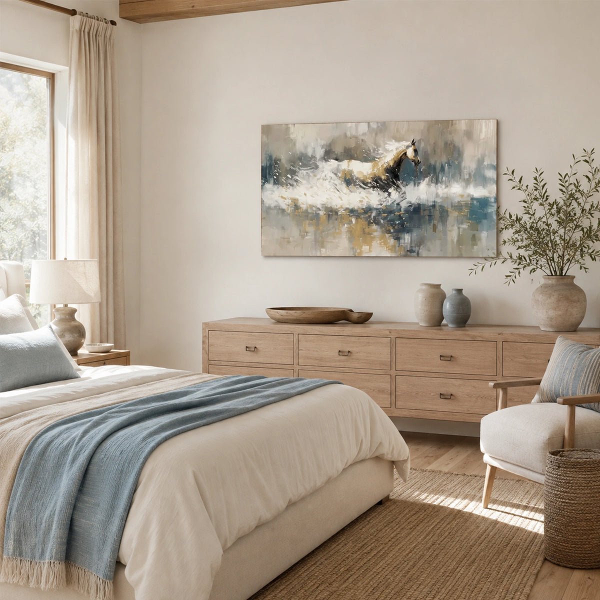 Abstract Animal Art Horse Wall Art #AT098