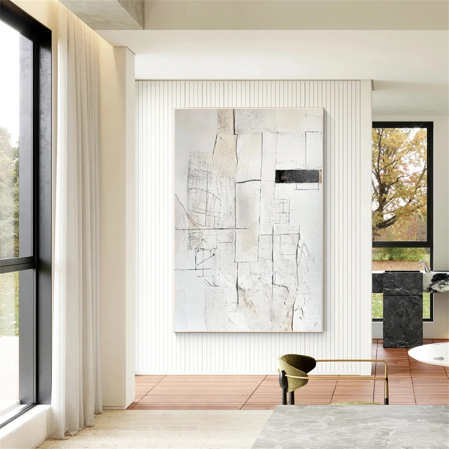 Wabi Sabi Abstract Canvas Art #WA252