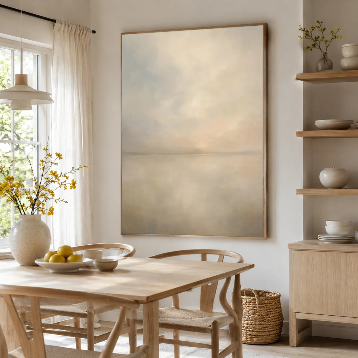 Sky And Ocean Abstract Wall Art #SO459