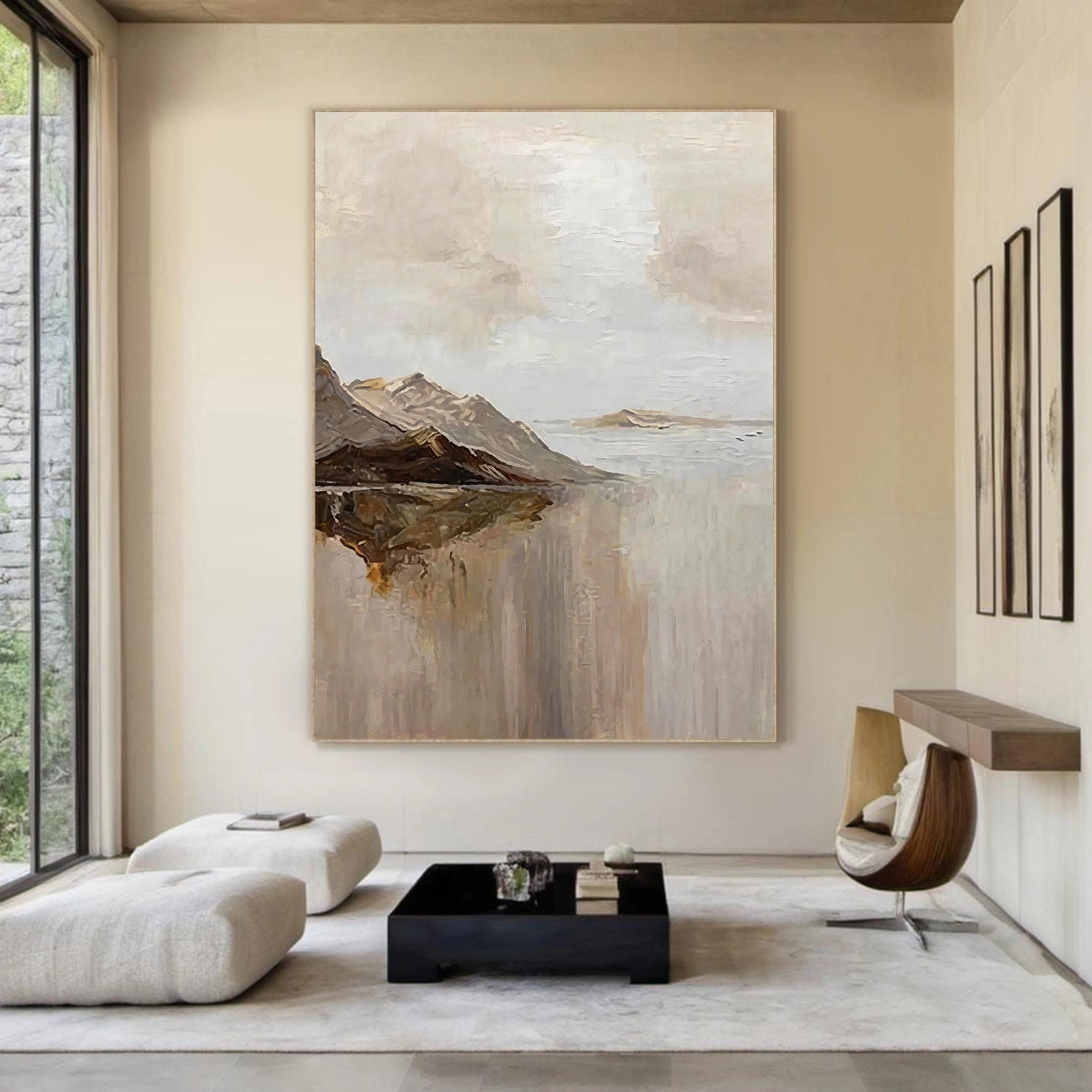 Abstract Mountain Canvas Art #WT260