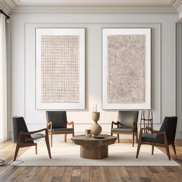 Wabi Sabi Abstract Wall Art Set of 2 #WA058