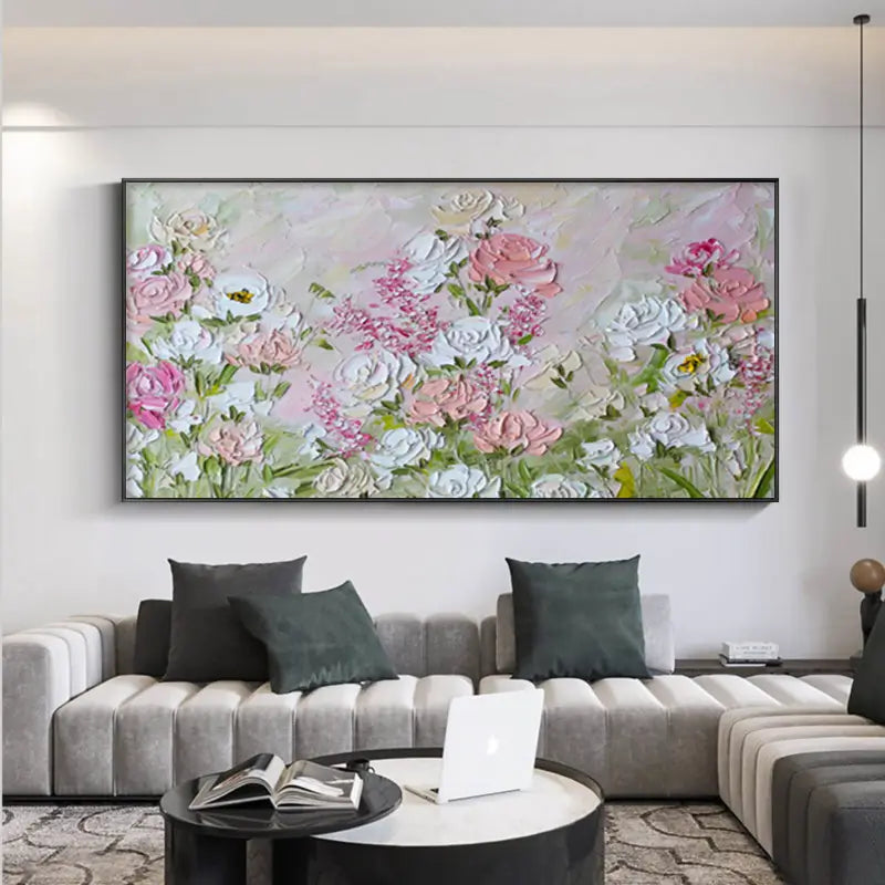 Colorful Tree And Flower Painting #TF036