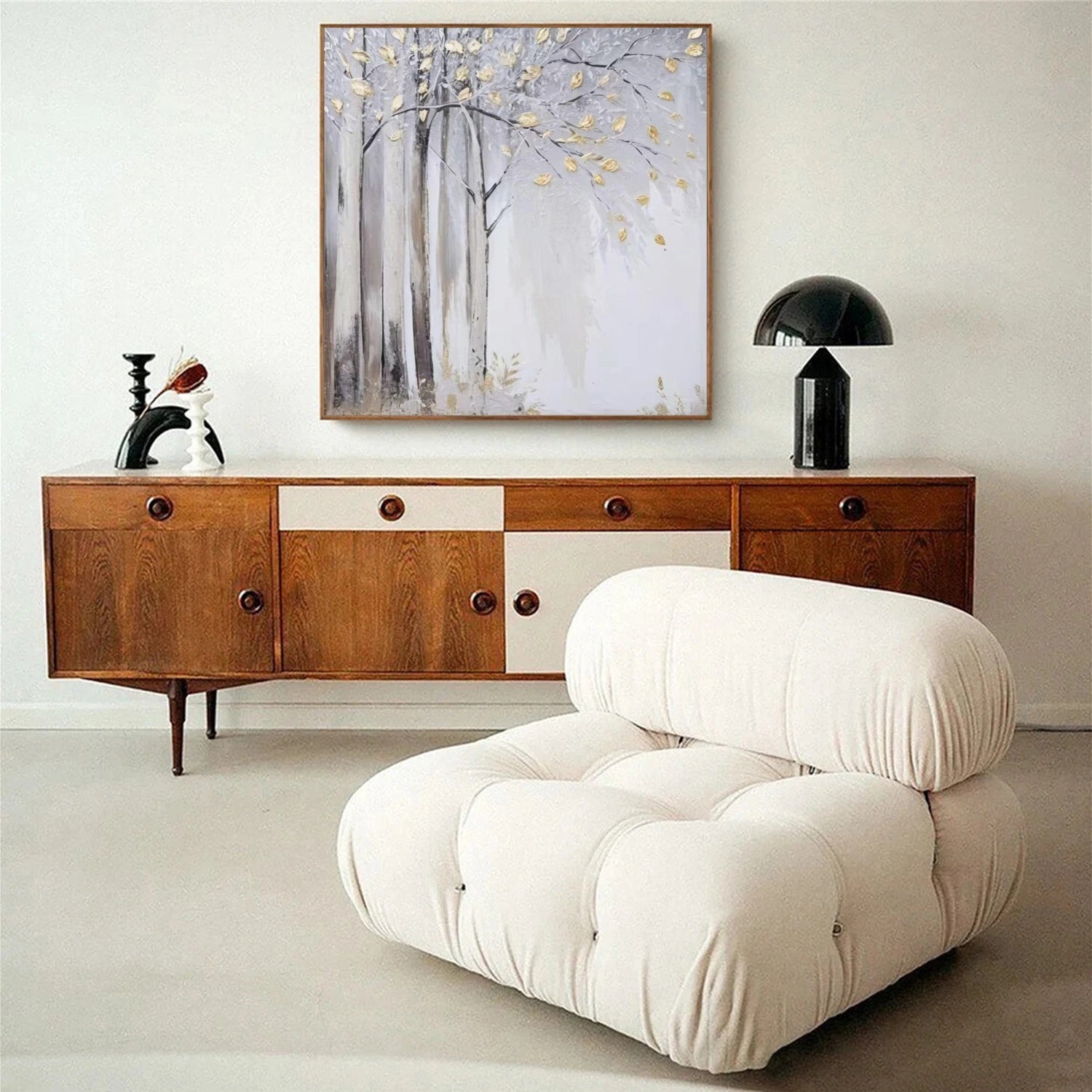 Tree And Flower Abstract Wall Art #TF174