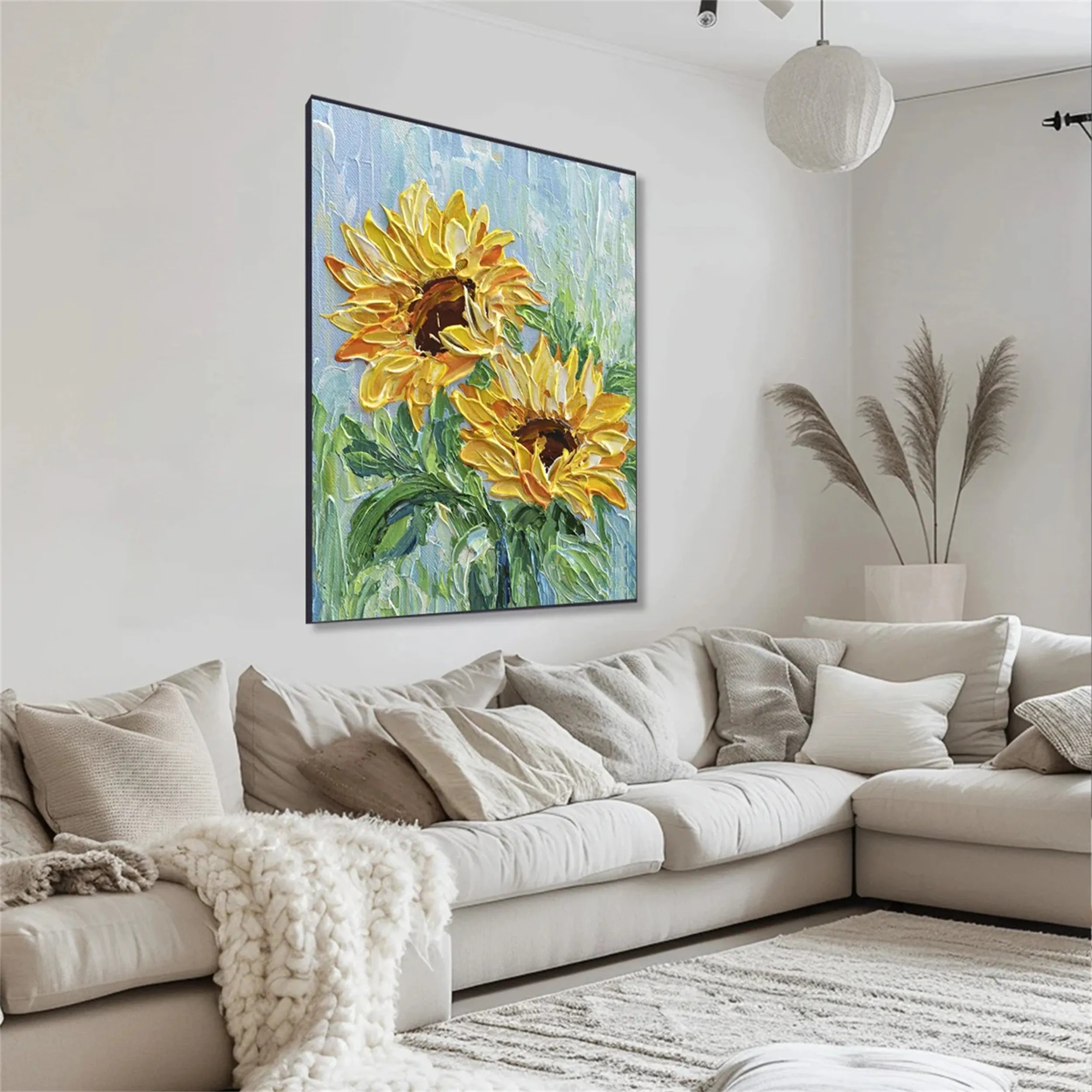 Colorful Tree And Flower Painting #TF059