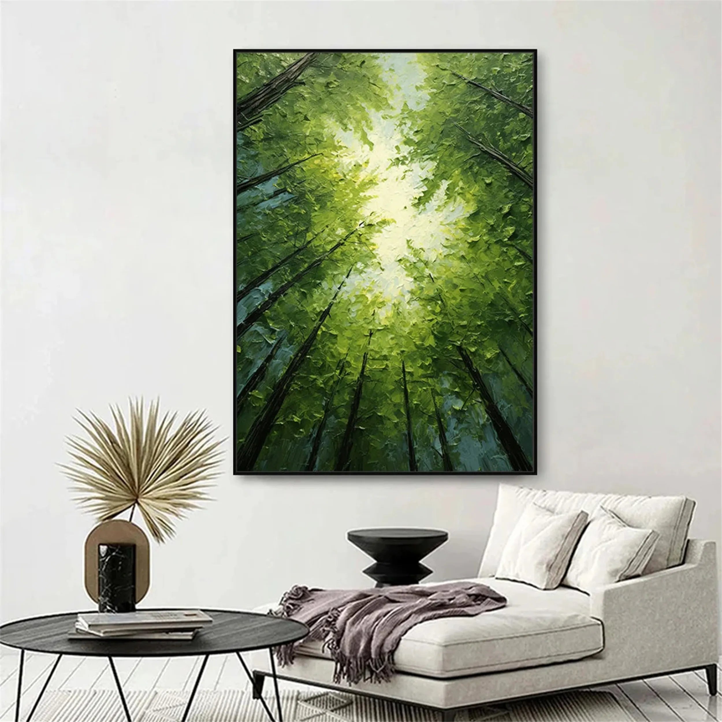 Green Textured Minimalist Wall Art #GT031