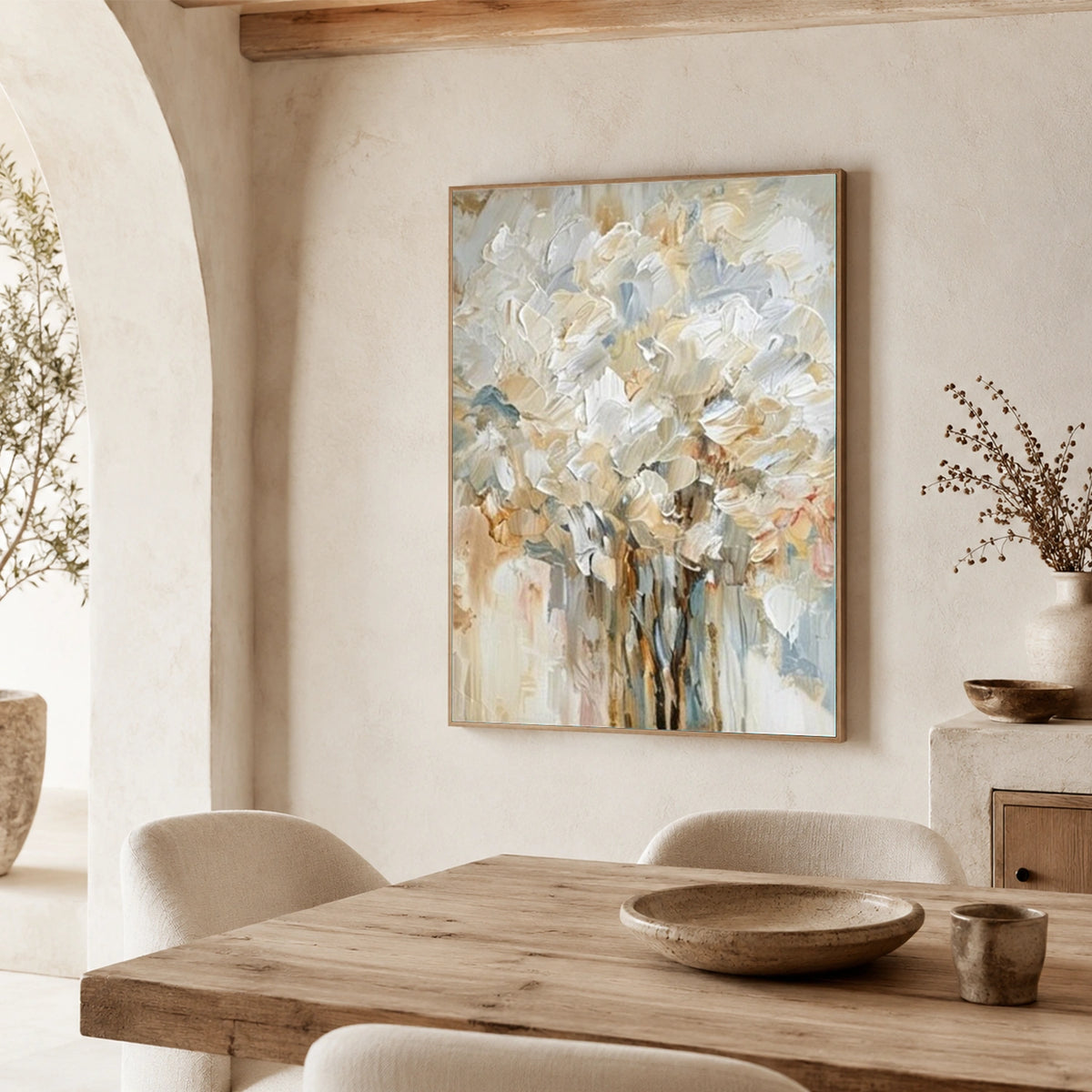 Tree And Flower Abstract Wall Art #TF241