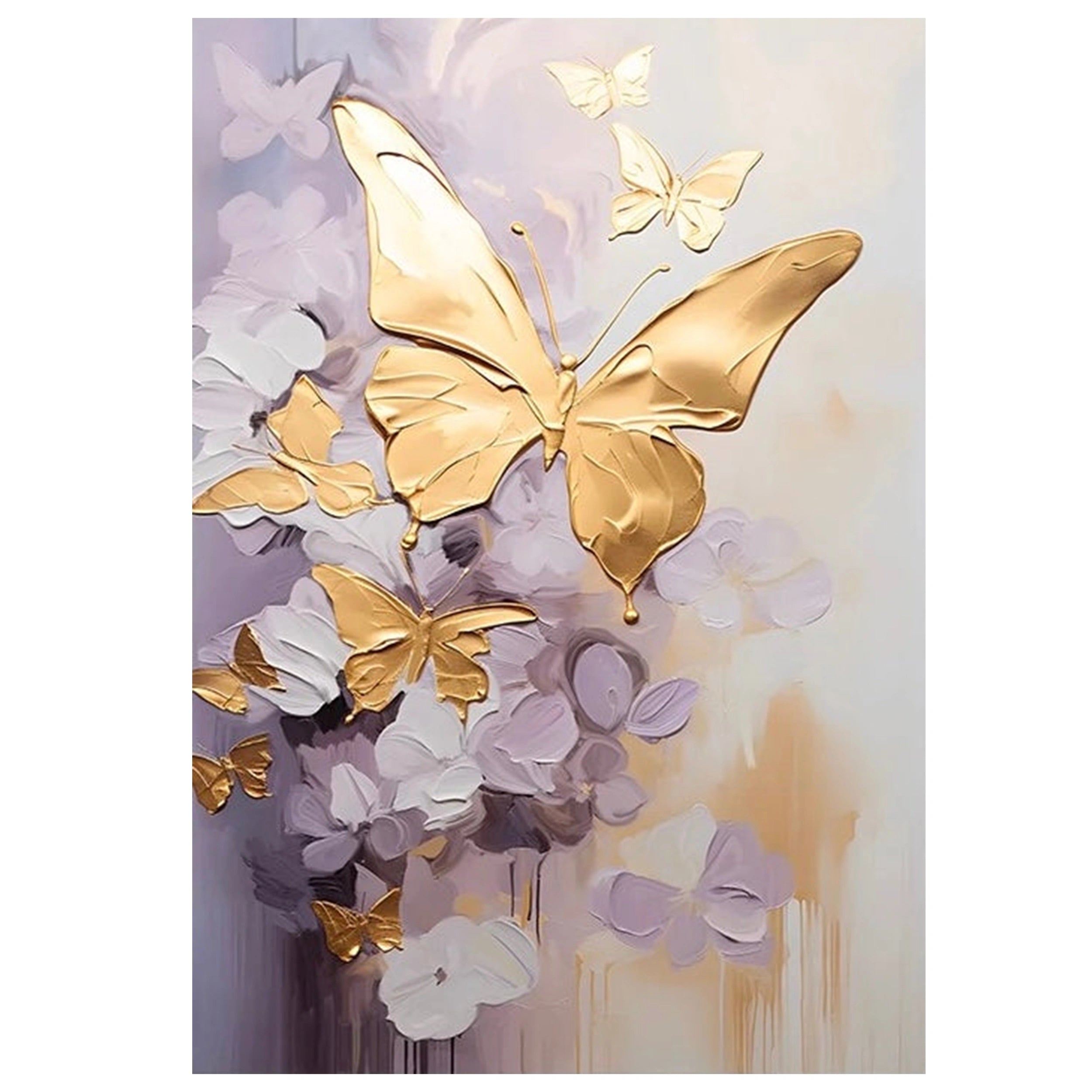 Colorful Tree And Flower Painting #TF004