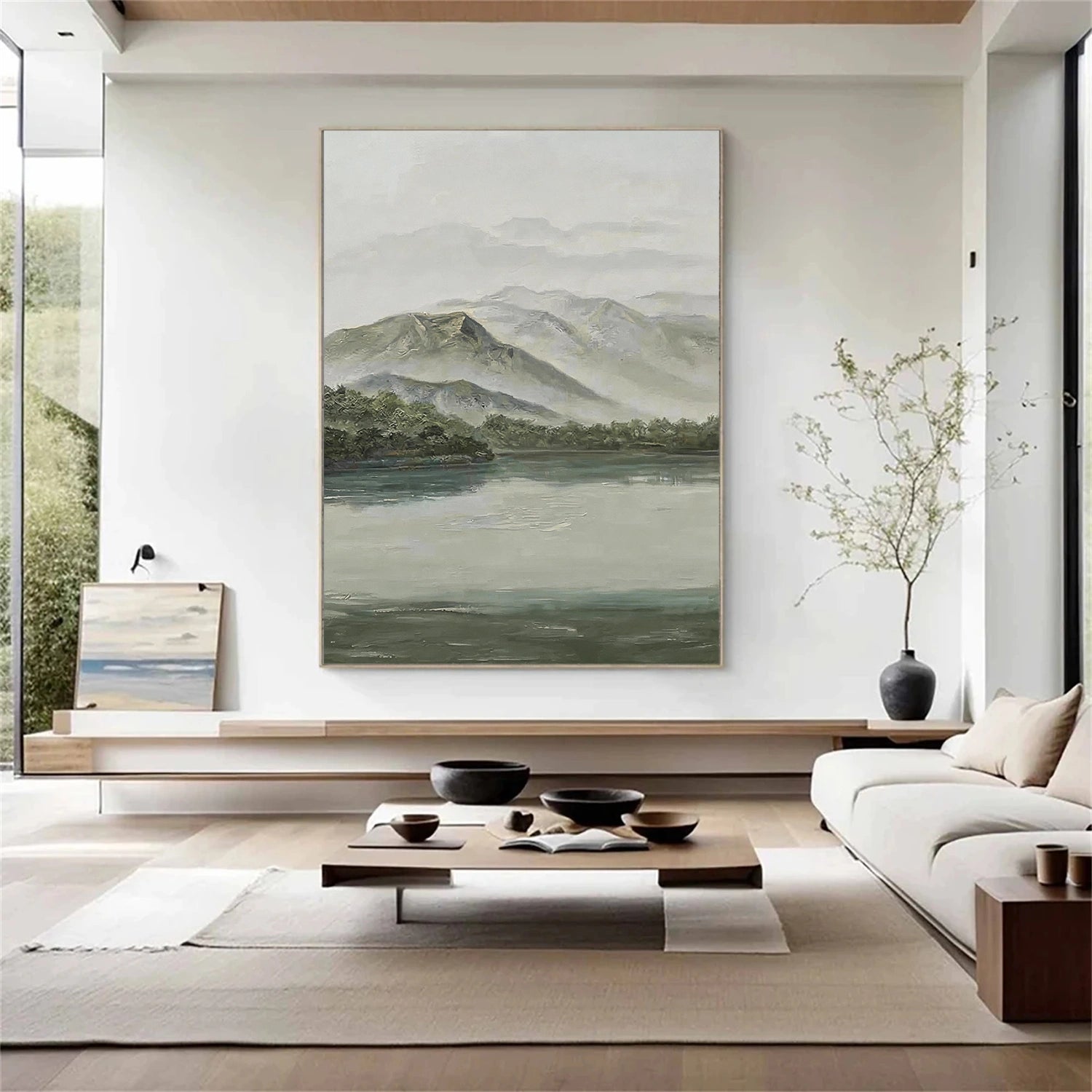Abstract Mountain Canvas Art #WT261