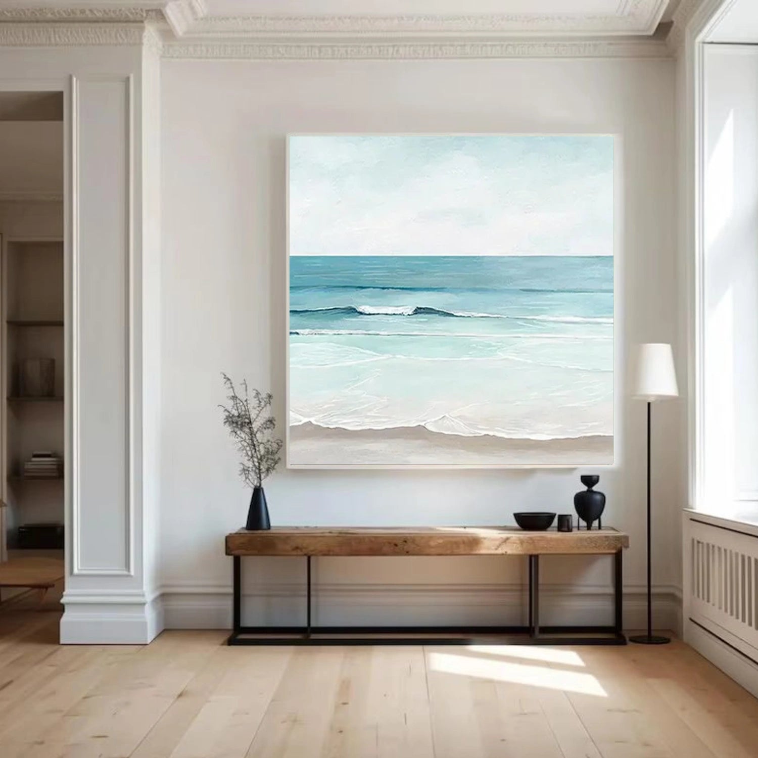 Sky And Ocean Abstract Wall Art #SO379