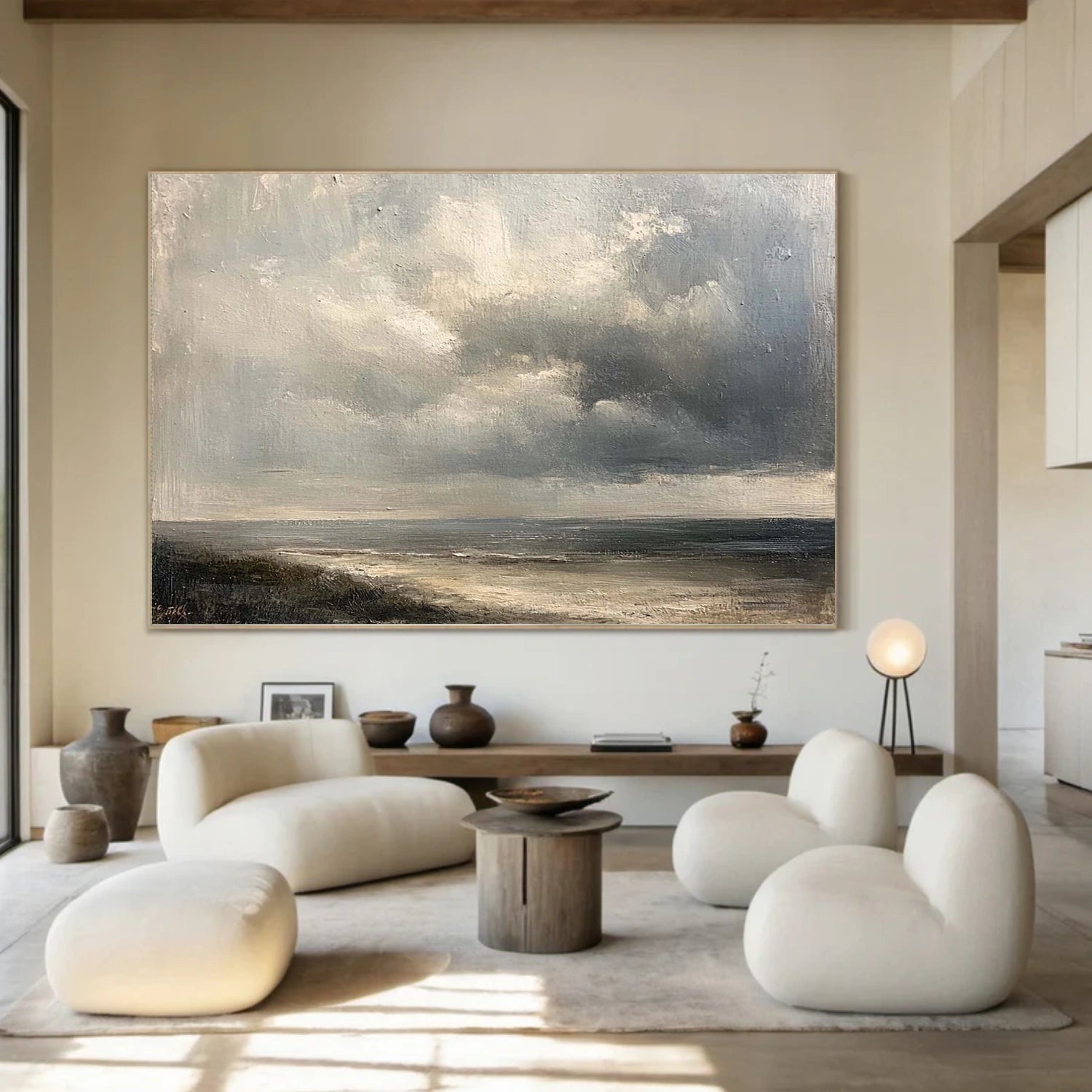 Sky And Ocean Abstract Wall Art #SO403