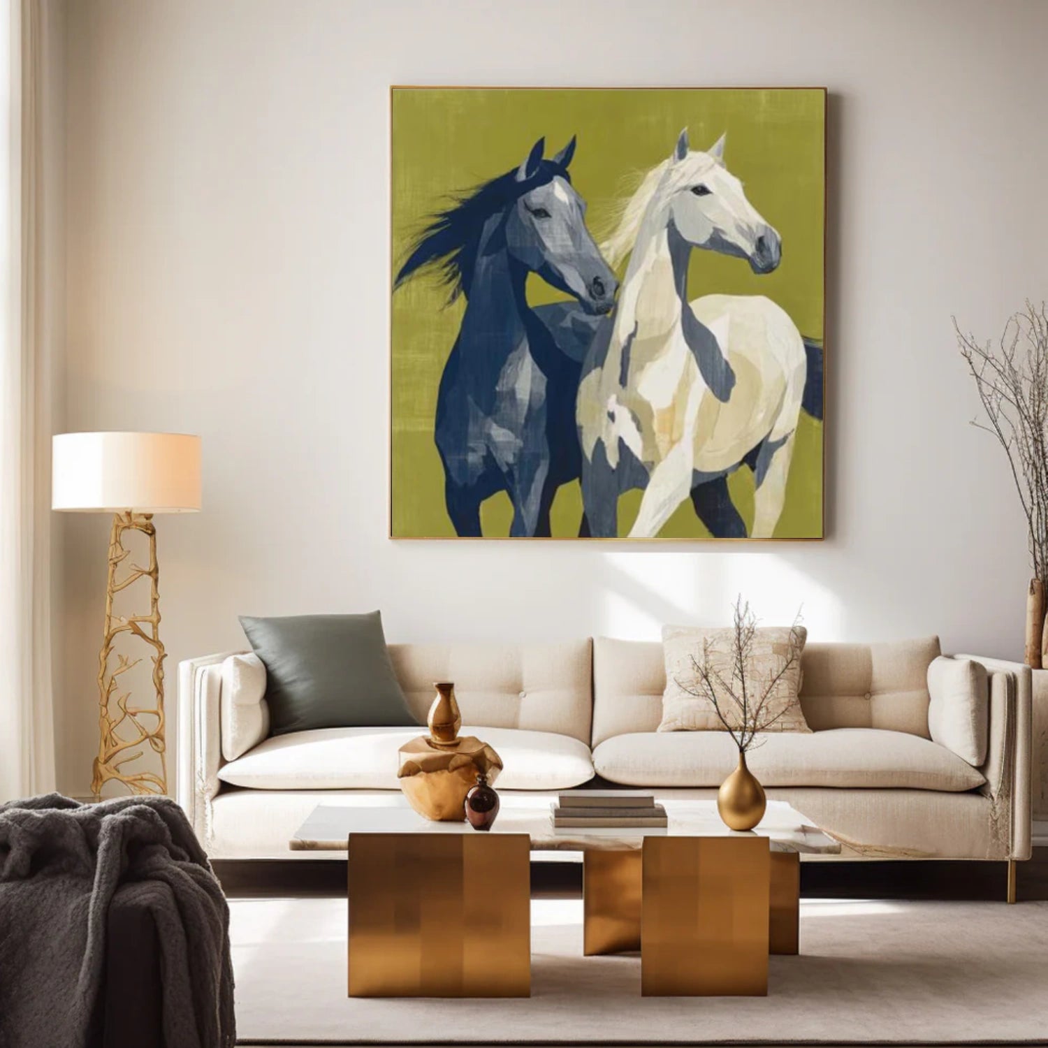 Abstract Animal Horse Wall Art #AT067