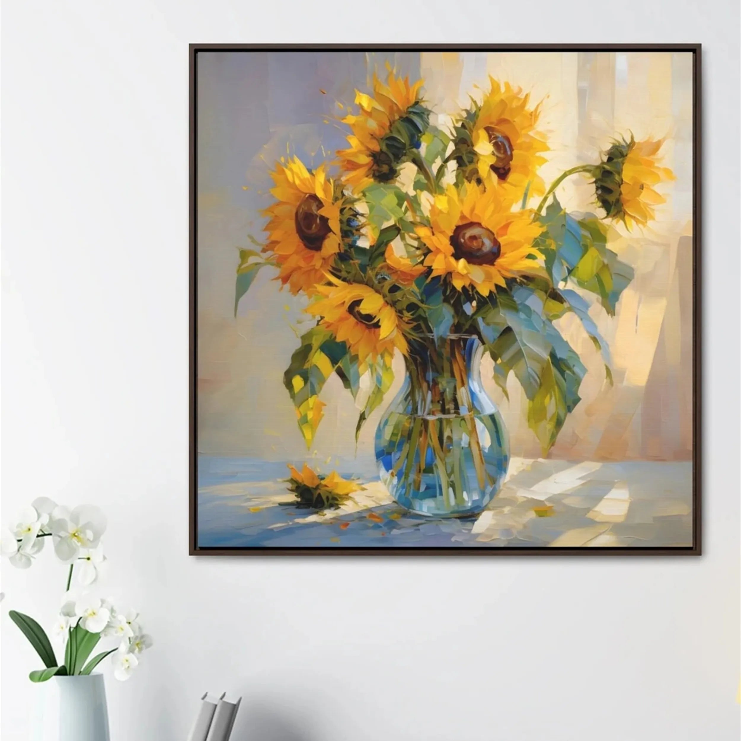 Colorful Tree And Flower Painting #TF062