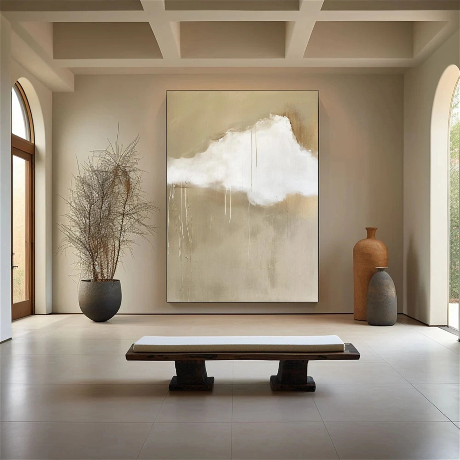 Sky And Ocean Abstract Wall Art #SO339