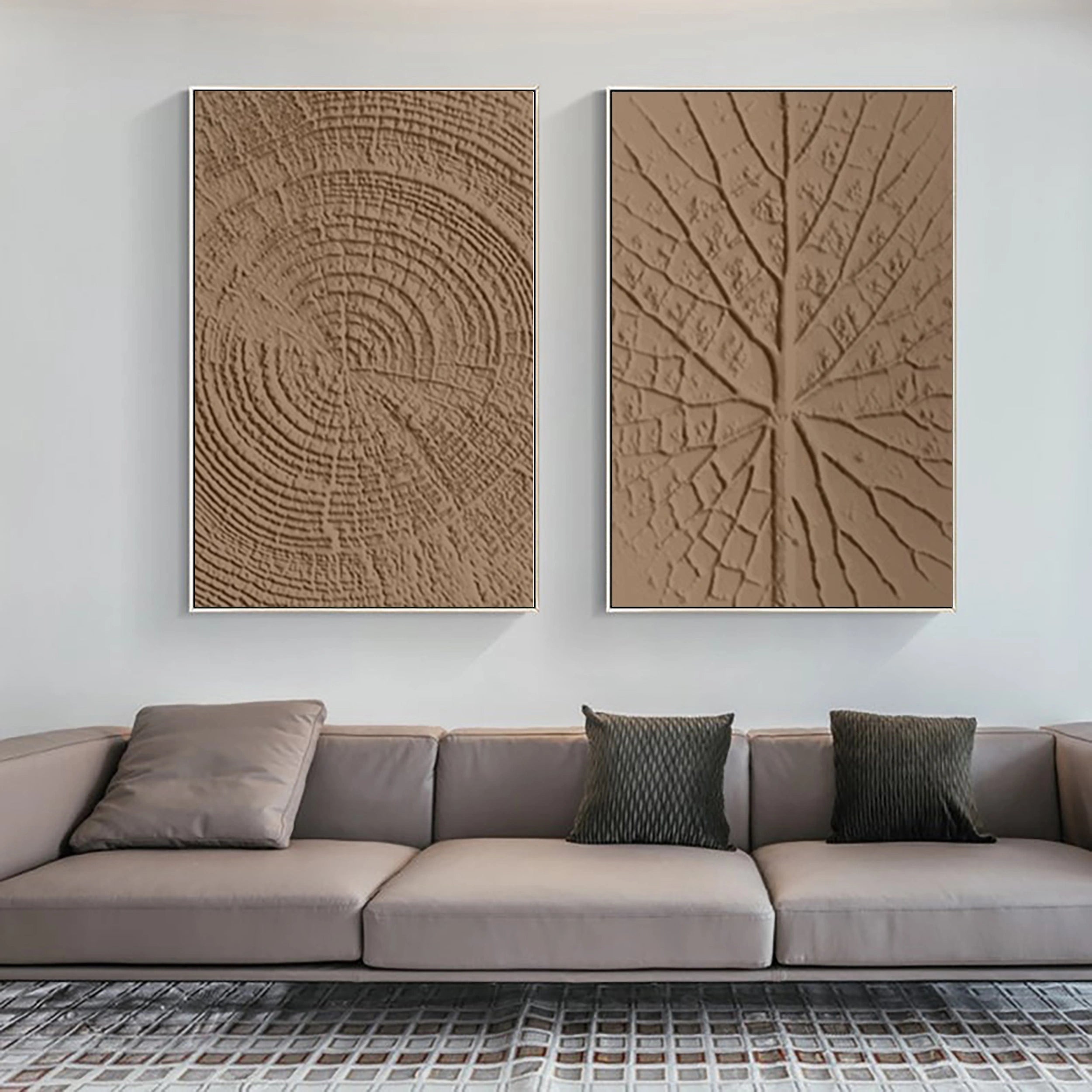 Wabi Sabi Abstract Wall Art Set of 2 #WA102