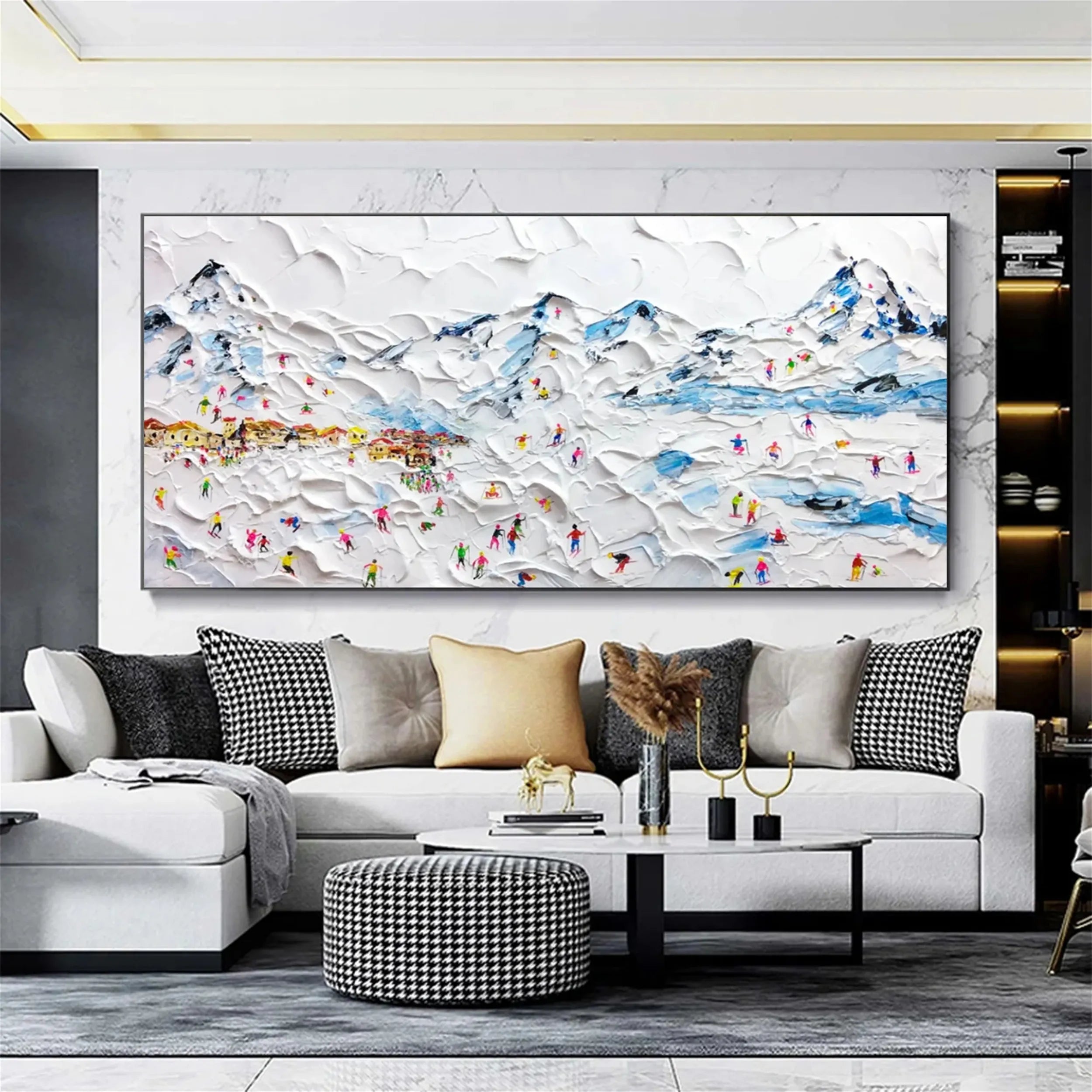White Textured Minimalist Wall Art #WT147