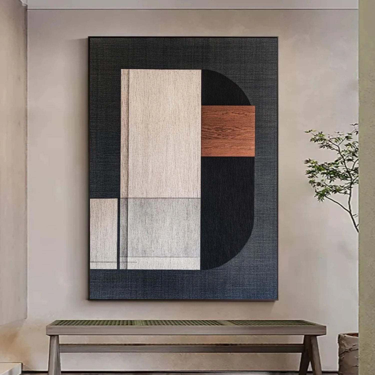 Wabi Sabi Abstract Canvas Art #WA236