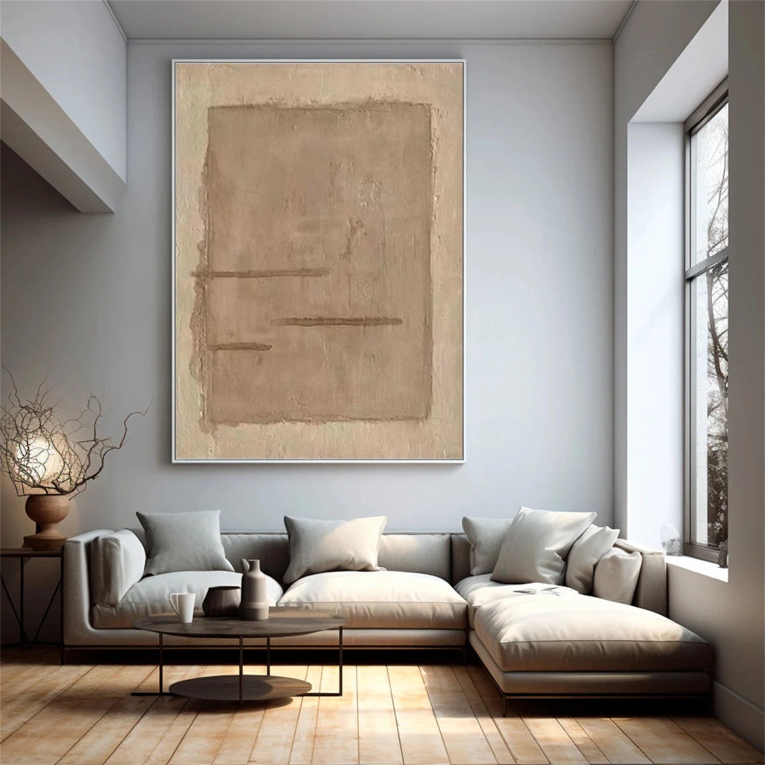 Wabi Sabi Abstract Canvas Art #WA211