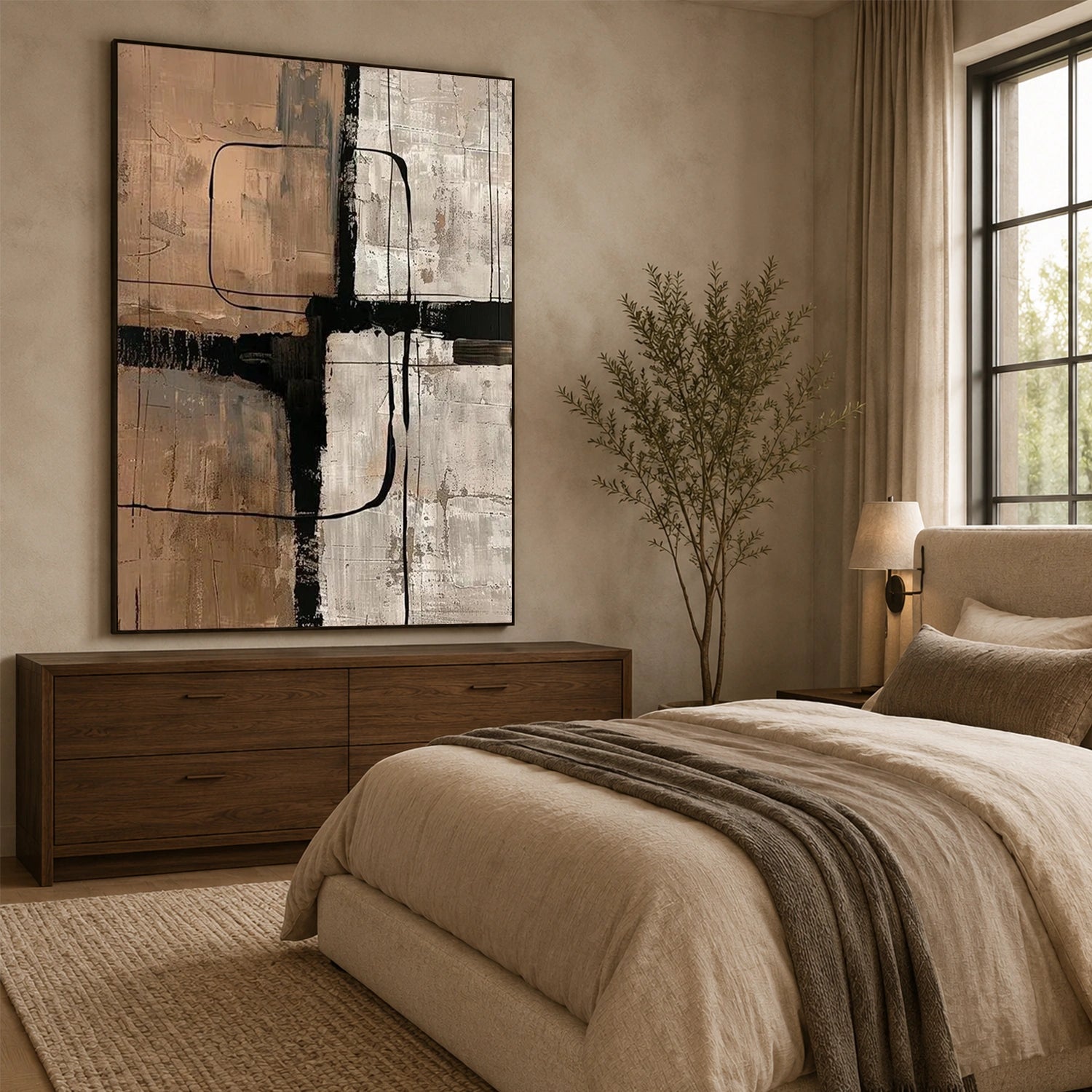 Wabi Sabi Abstract Canvas Art #WA275