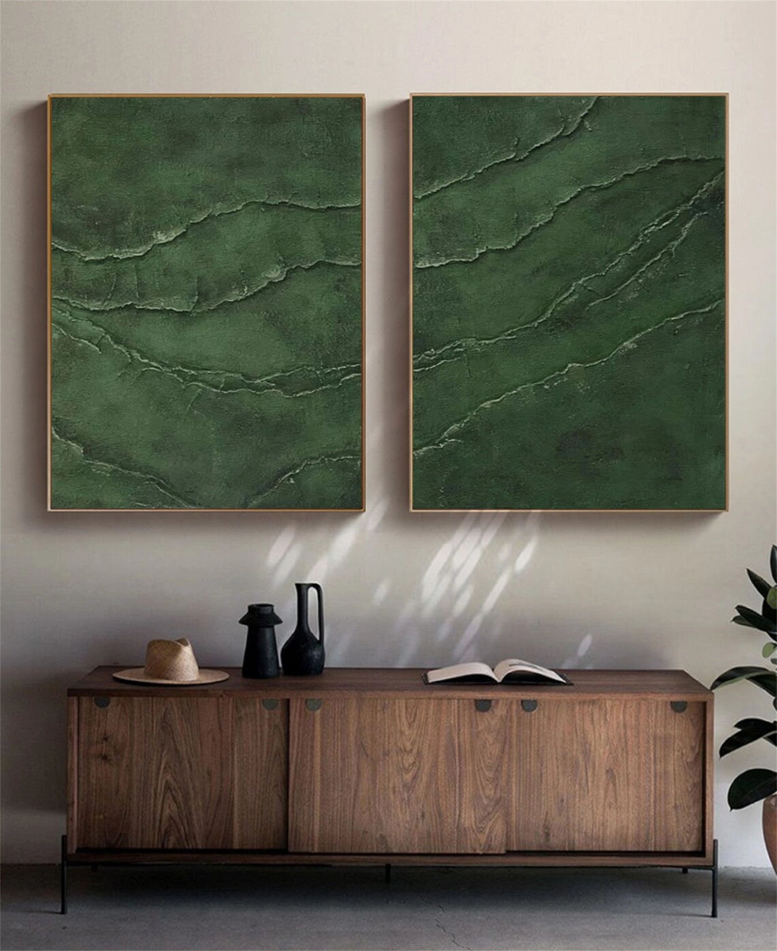 Wabi Sabi Abstract Wall Art Set of 2 #WA143