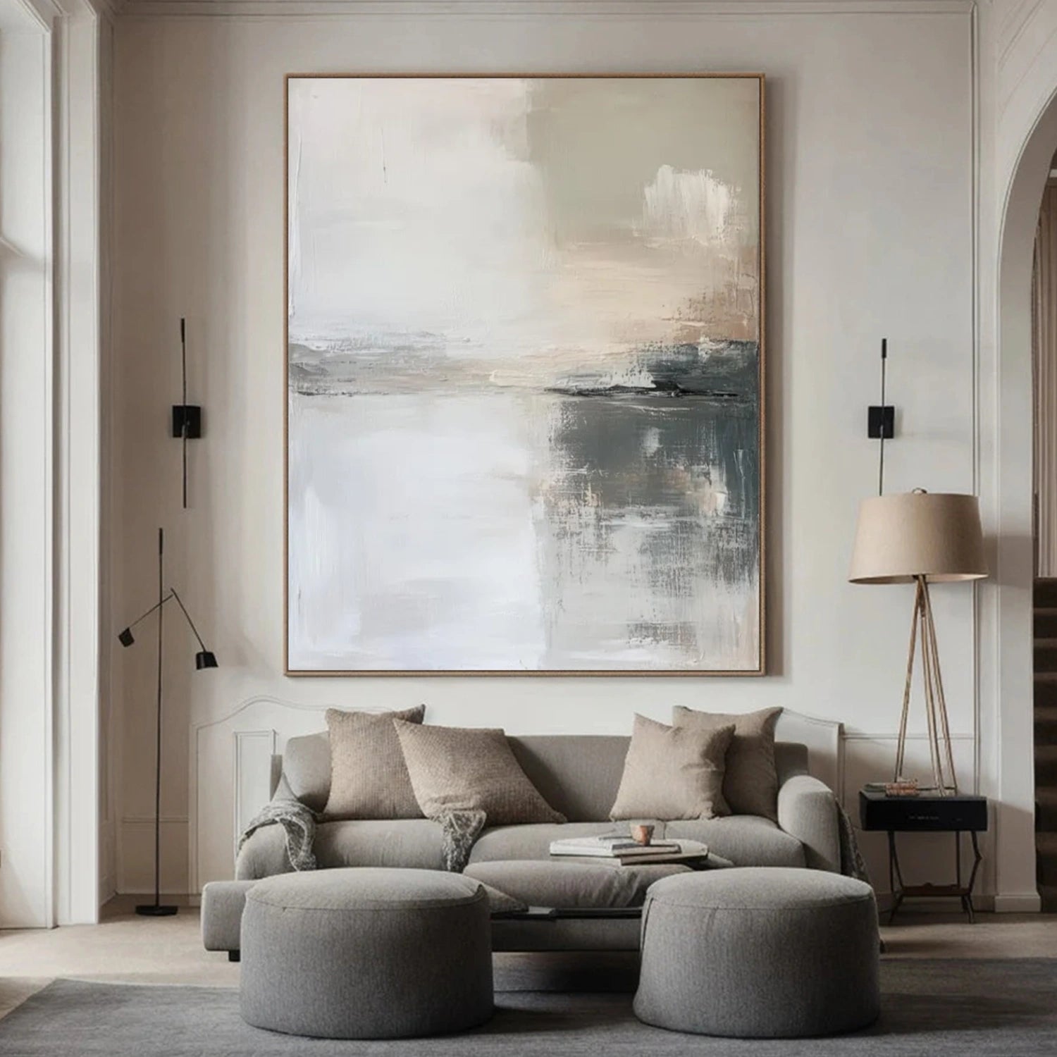 Wabi Sabi Abstract Canvas Art #WA215