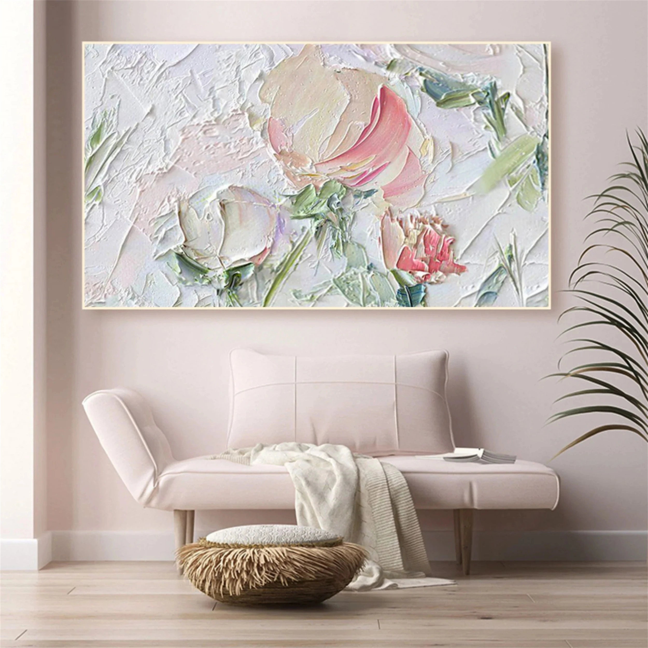 Colorful Tree And Flower Painting #TF002