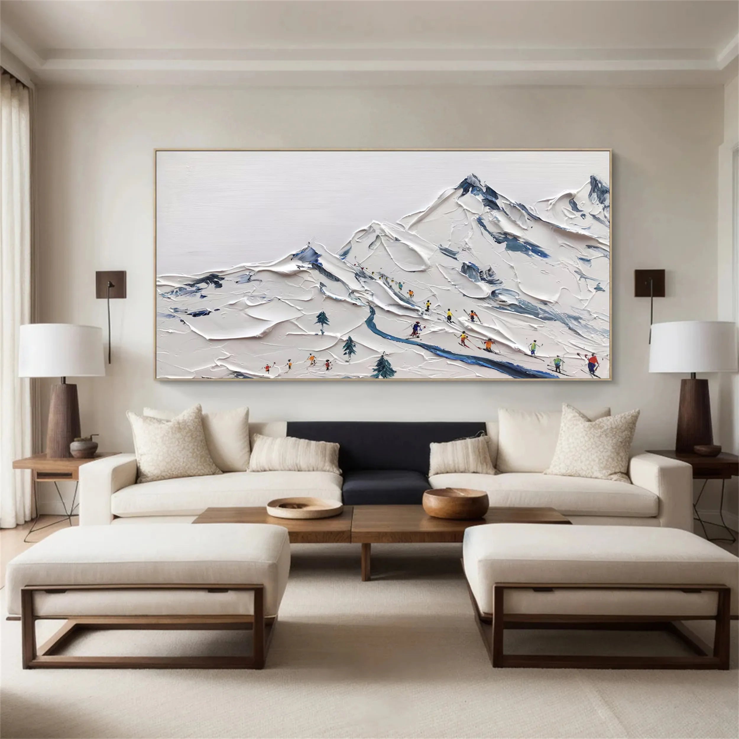 White Textured Minimalist Wall Art #WT161