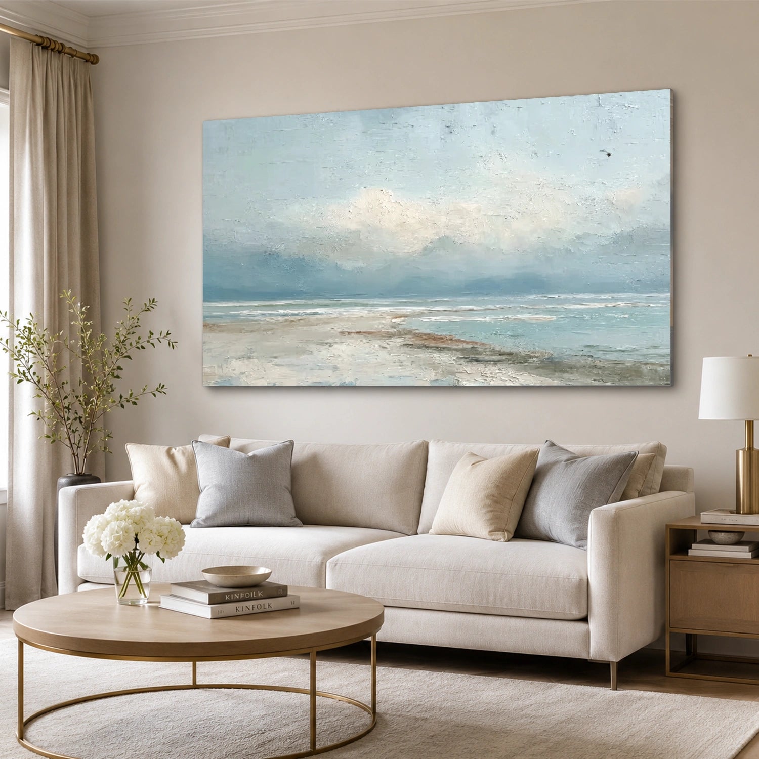 Sky And Ocean Abstract Wall Art #SO434