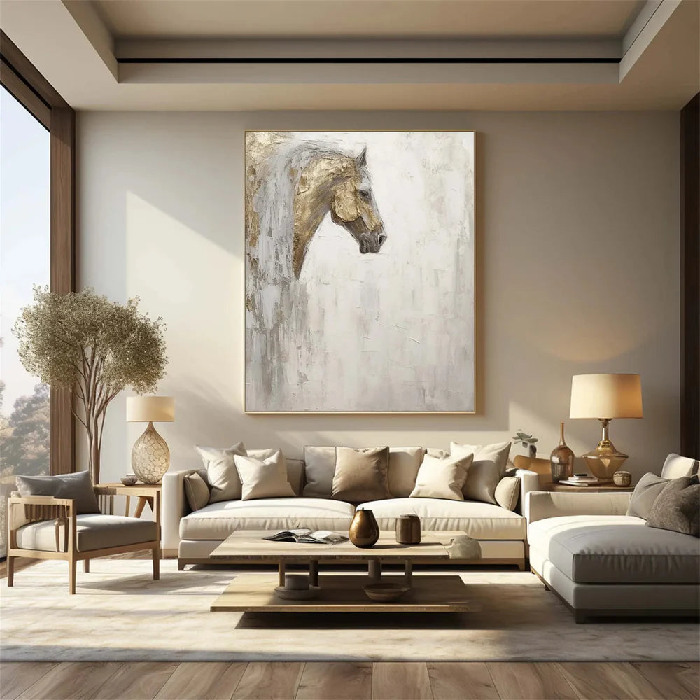 Abstract Animal Art Horse Texture Wall Art #AT004