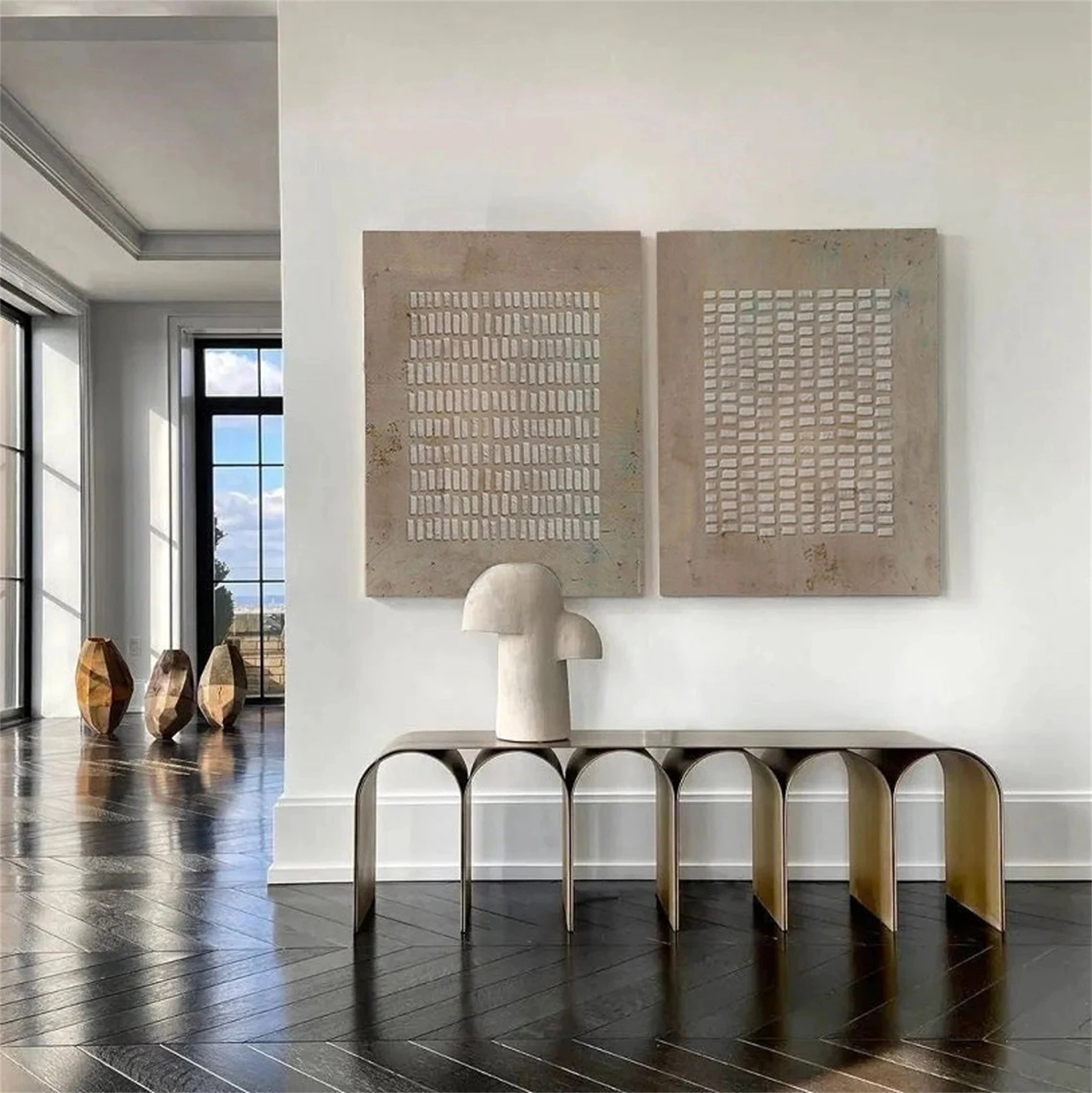 Wabi Sabi Abstract Wall Art Set of 2 #WA129