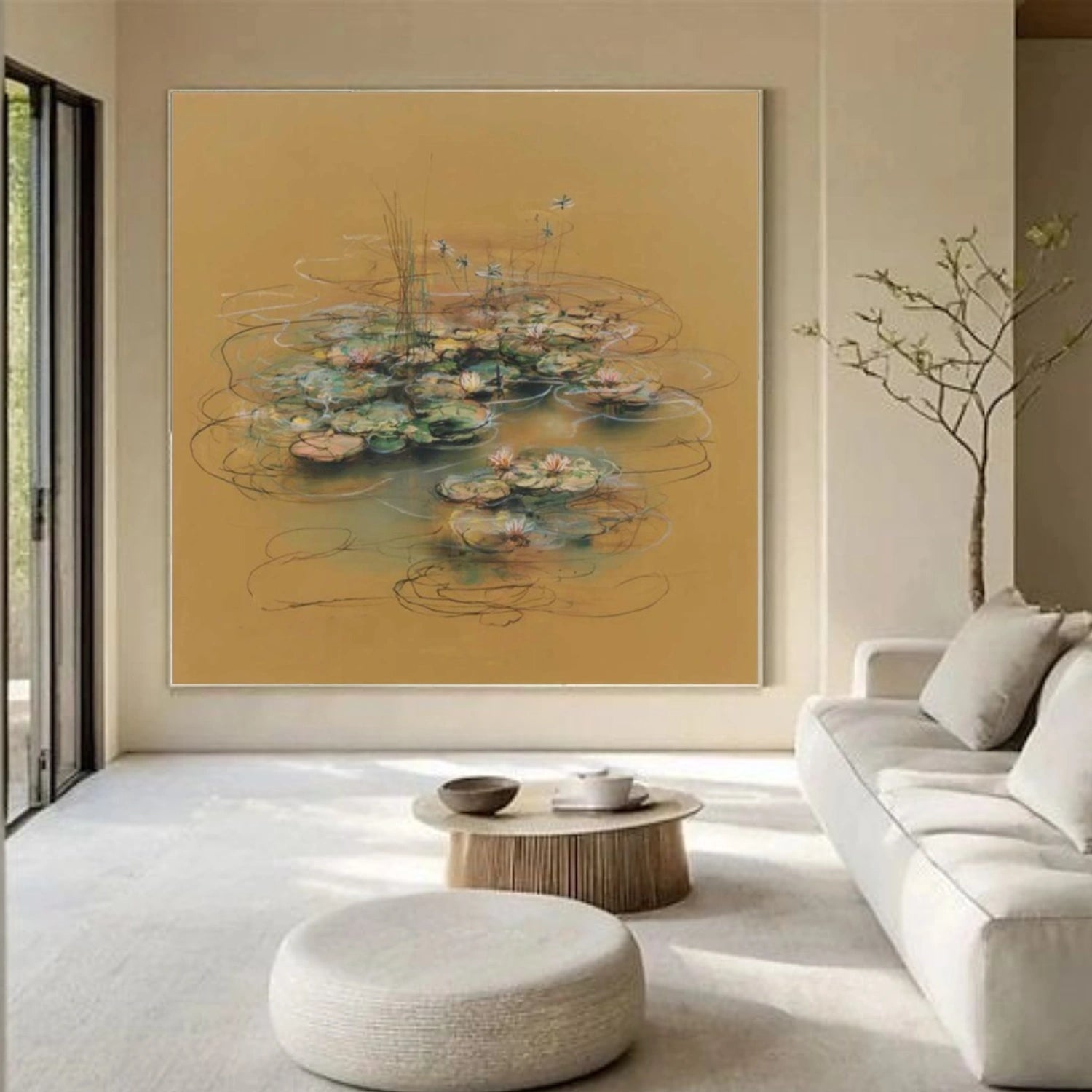 Tree And Flower Abstract Wall Art #TF148