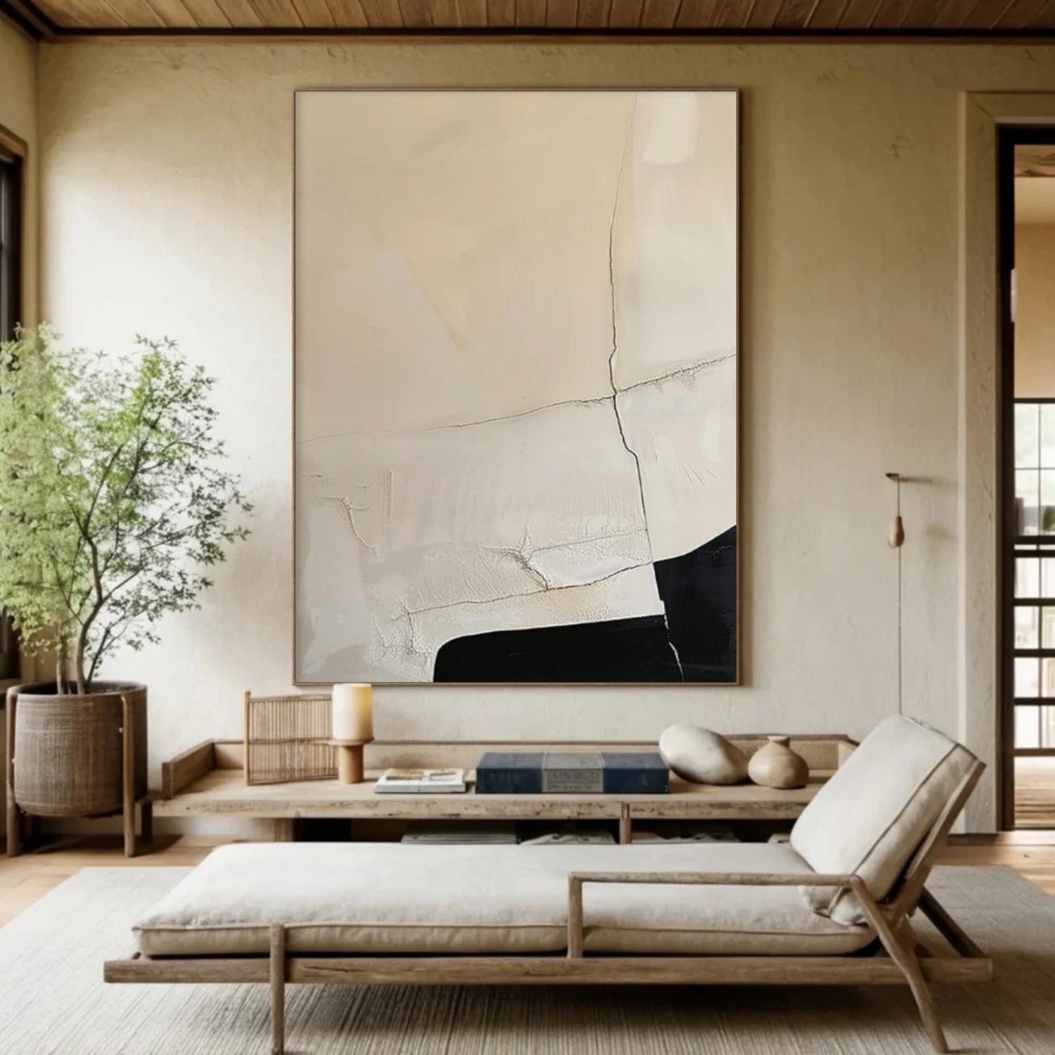 Wabi Sabi Abstract Canvas Art #WA258