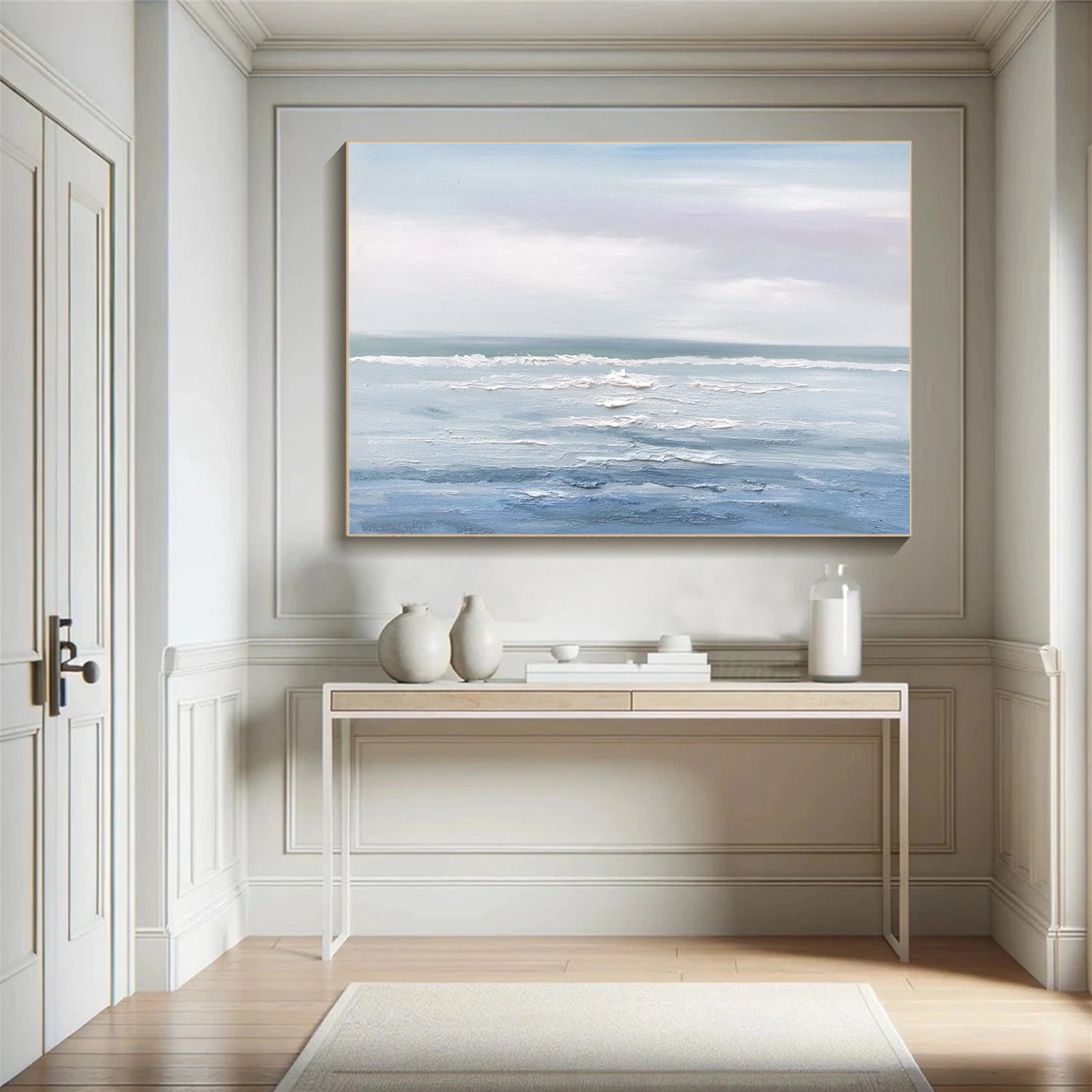 Sky And Ocean Abstract Wall Art #SO256