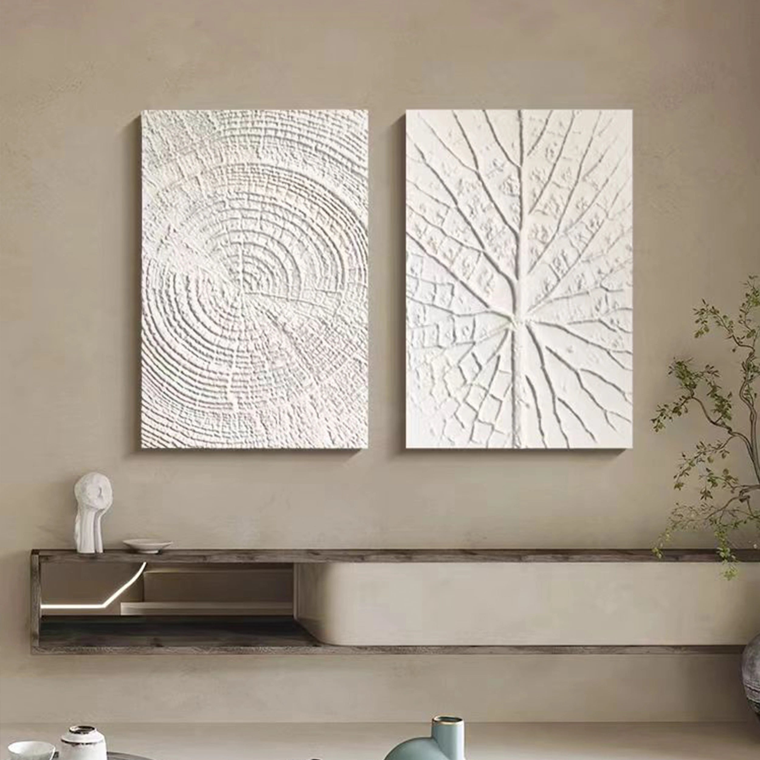 Wabi Sabi Abstract Wall Art Set of 2 #WA103