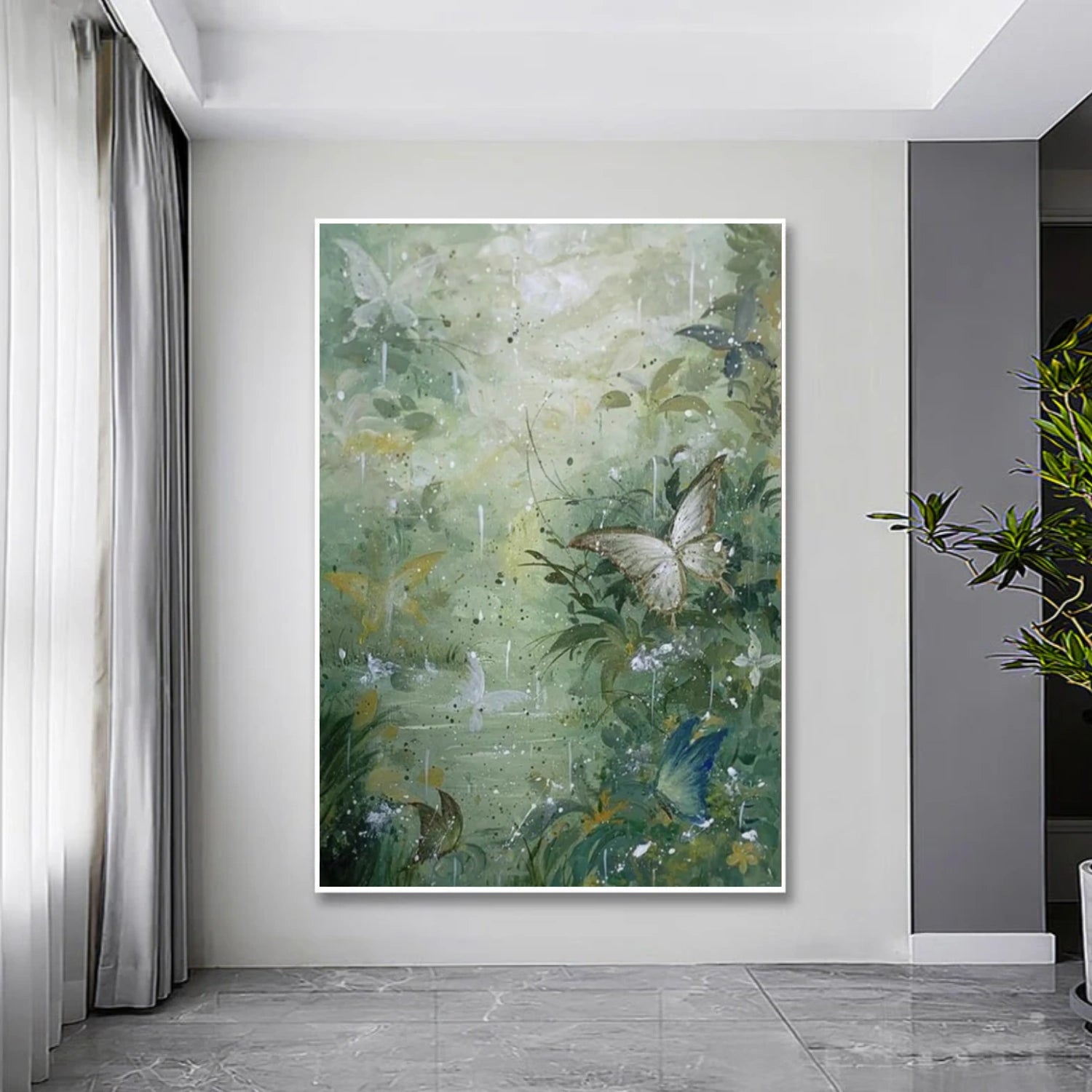 Abstract Animal Art Butterfly Wall Art #AT060