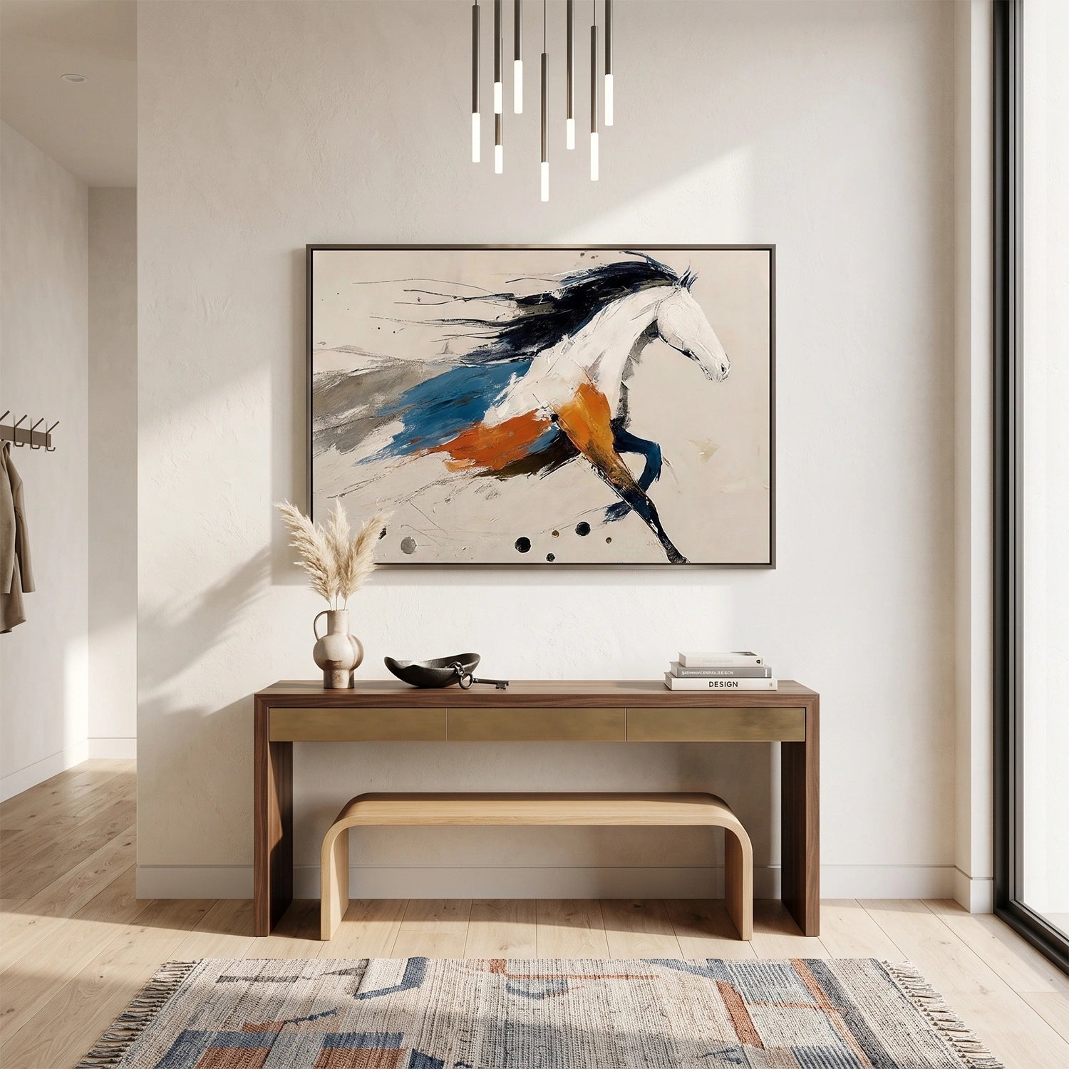 Abstract Animal Art Horse Wall Art #AT085