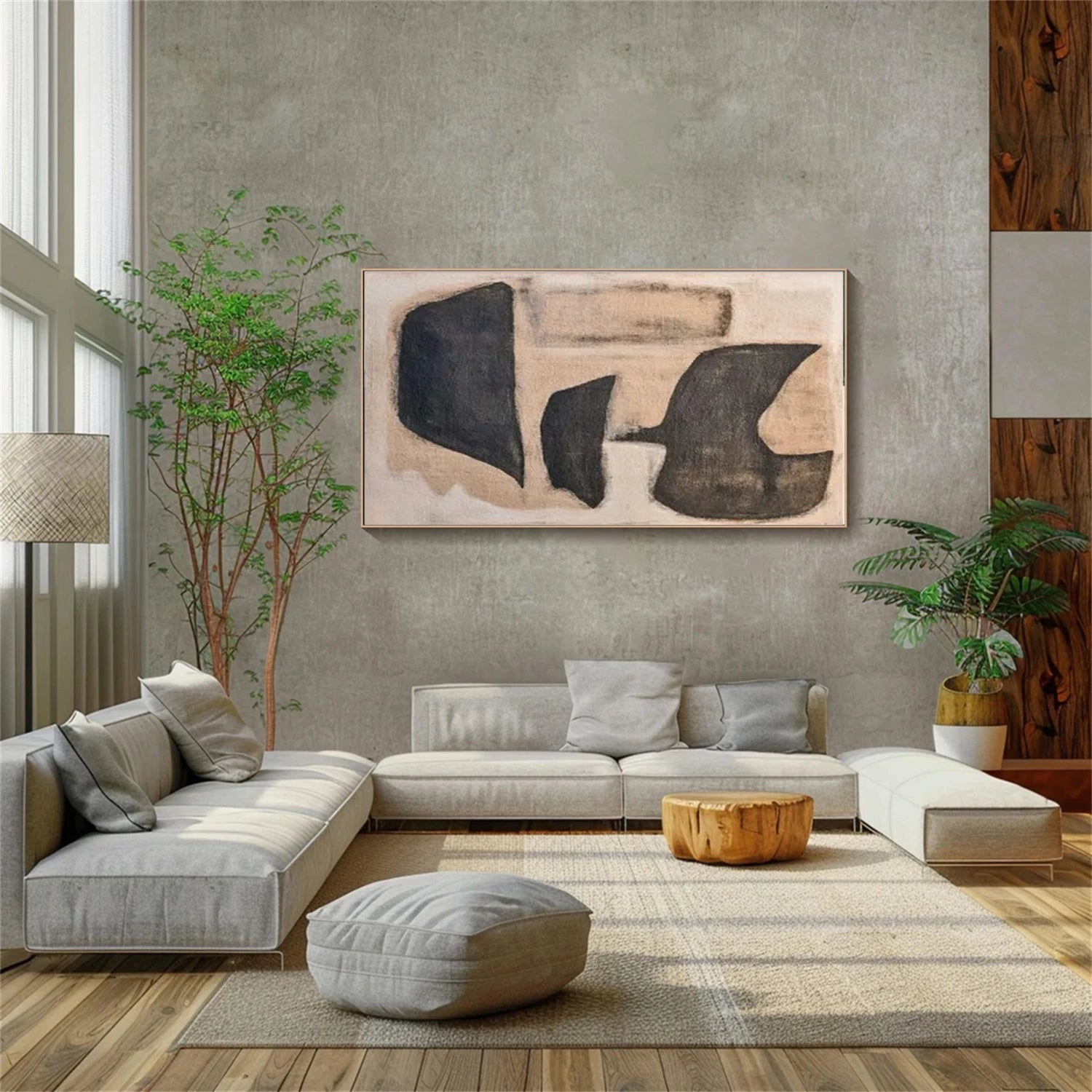 Wabi Sabi Abstract Canvas Art #WA213