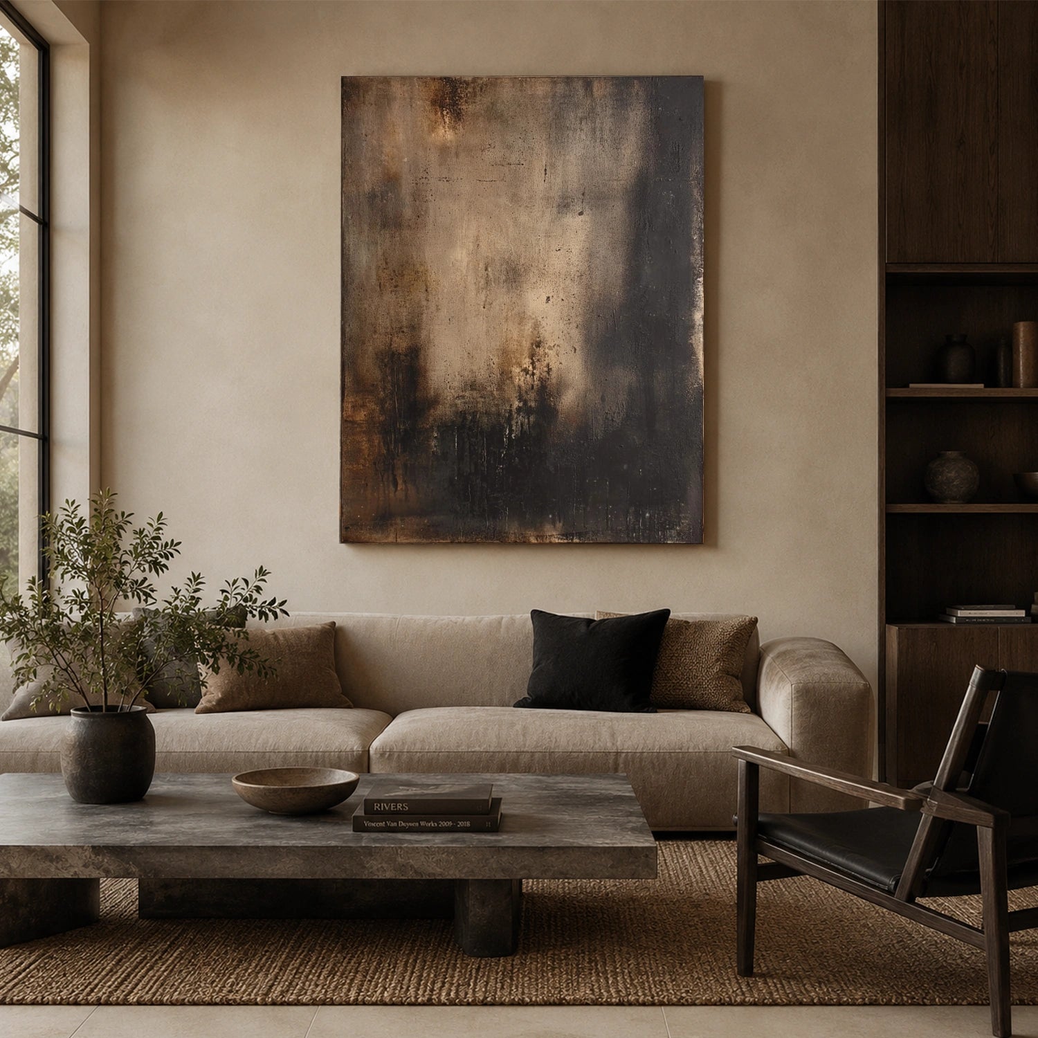 Wabi Sabi Abstract Canvas Art #WA265