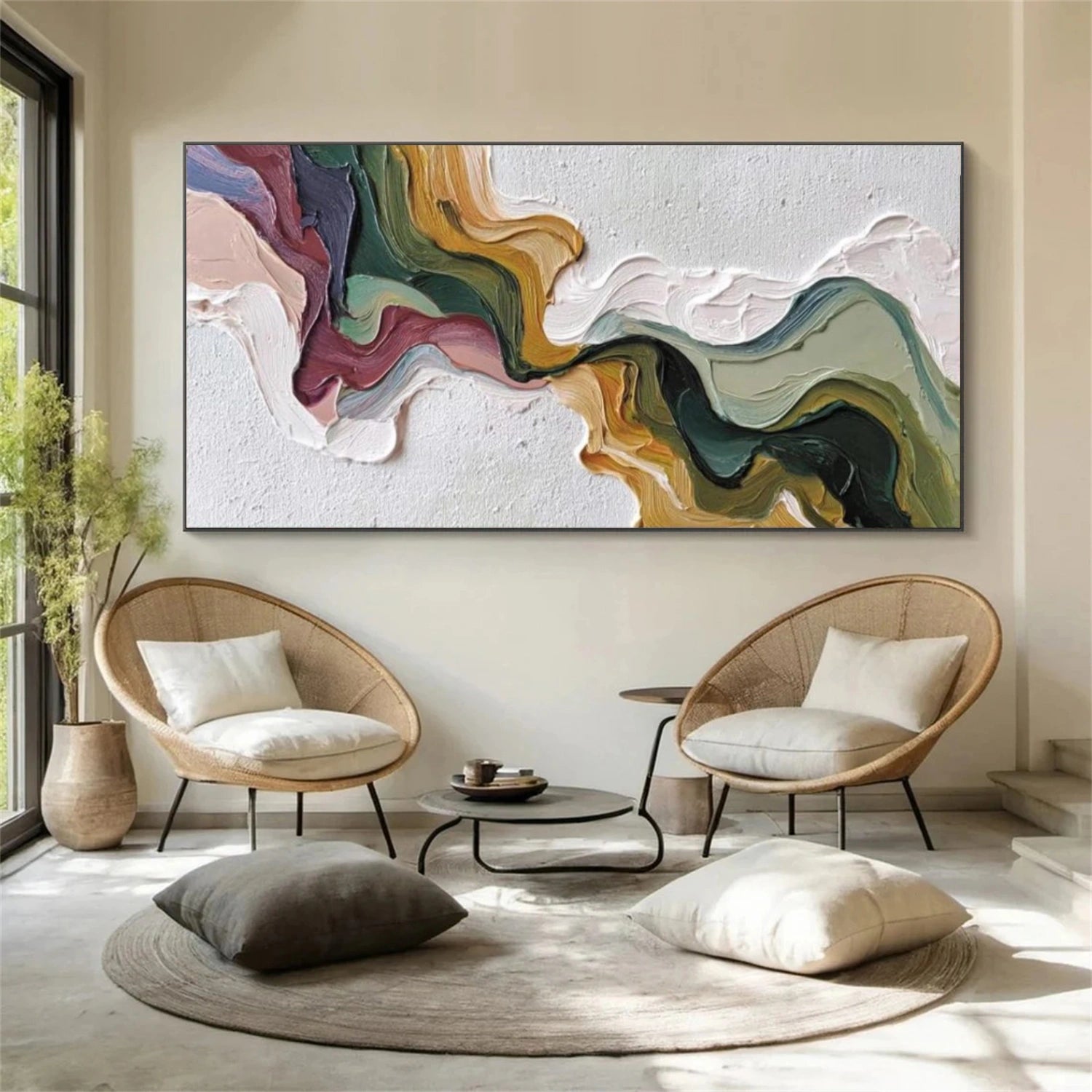 Abstract Textured Wall Art #AW221
