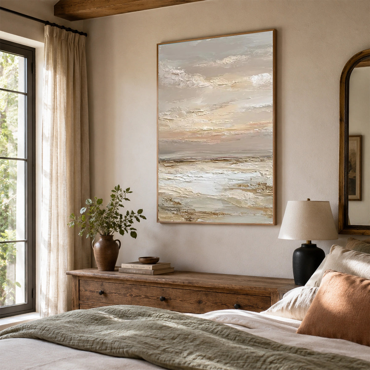 Sky And Ocean Abstract Wall Art #SO458