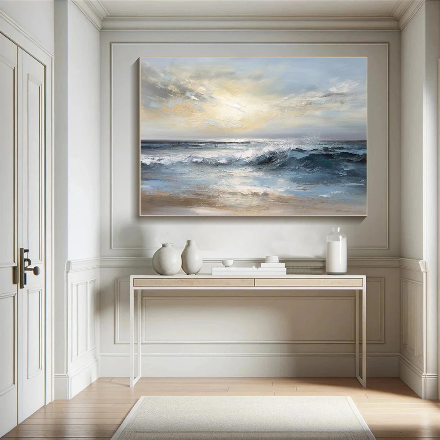 Sky And Ocean Abstract Wall Art #SO259