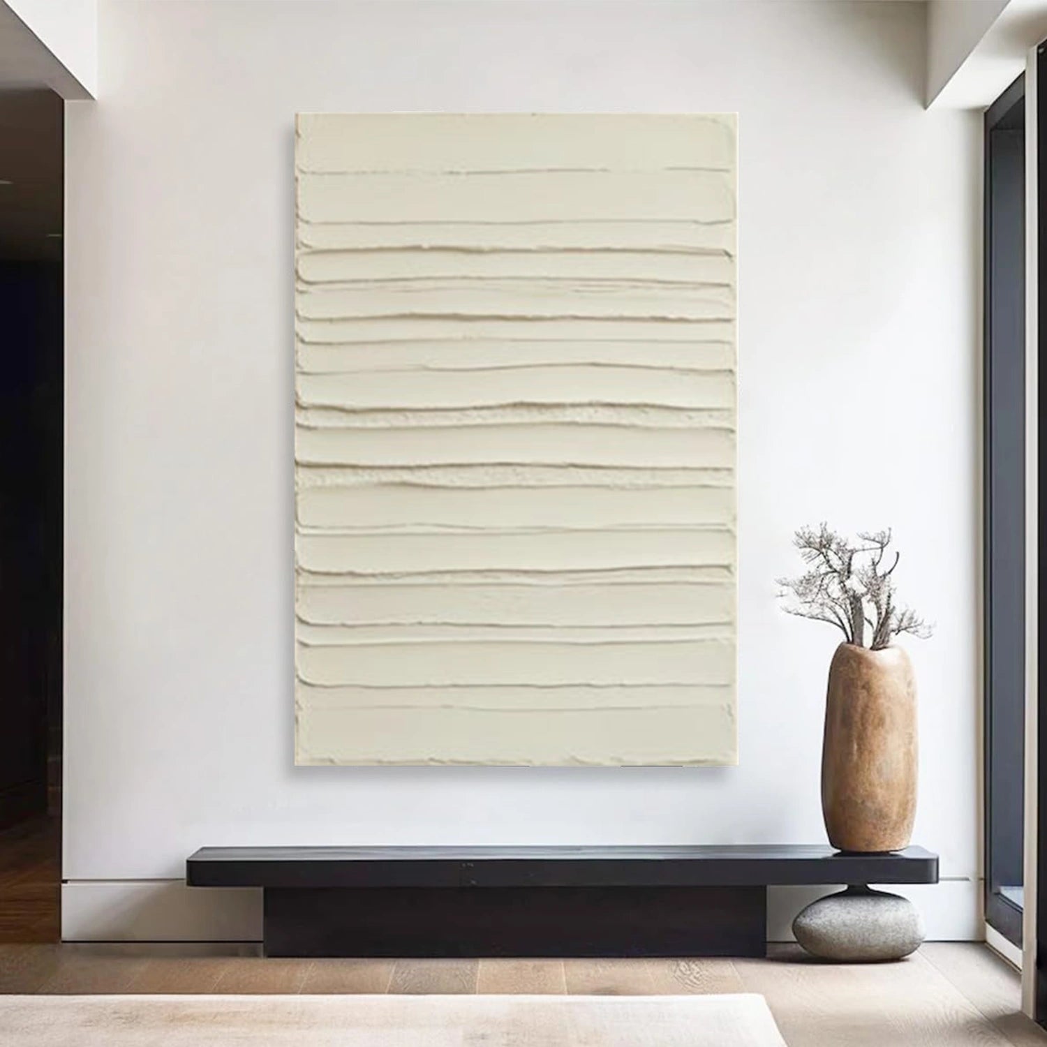 Beige Textured Minimalist Wall Art#WT234